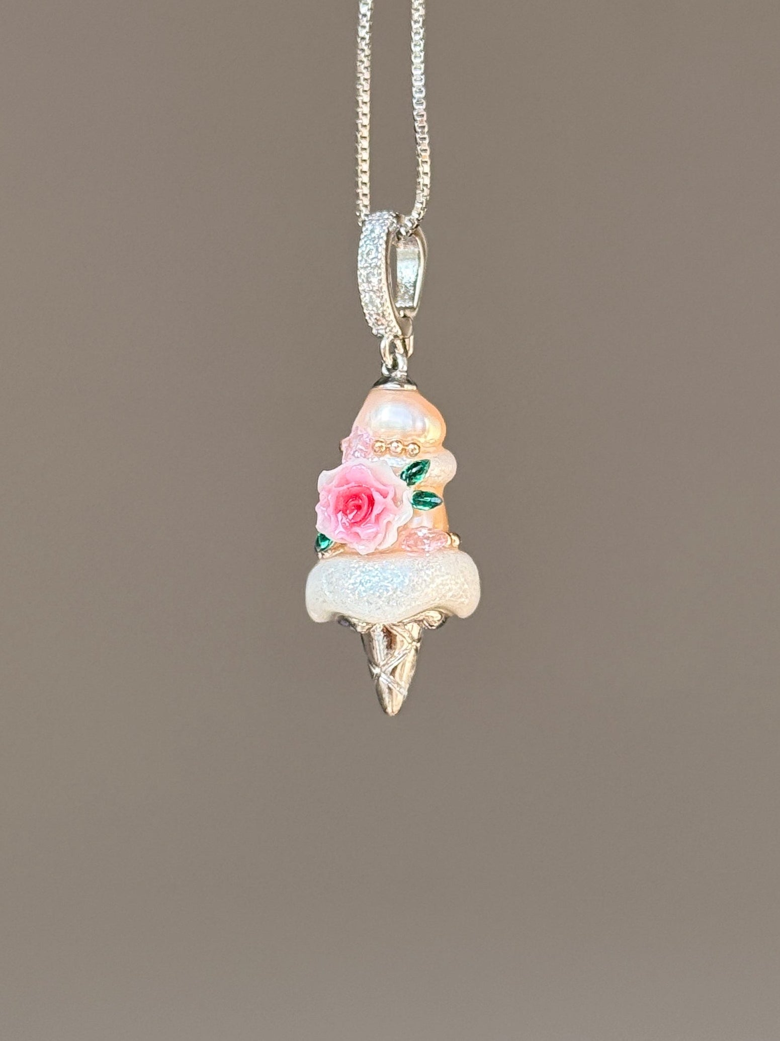 Garden Rose Scoop Baroque Pearl Necklace SKUCR72