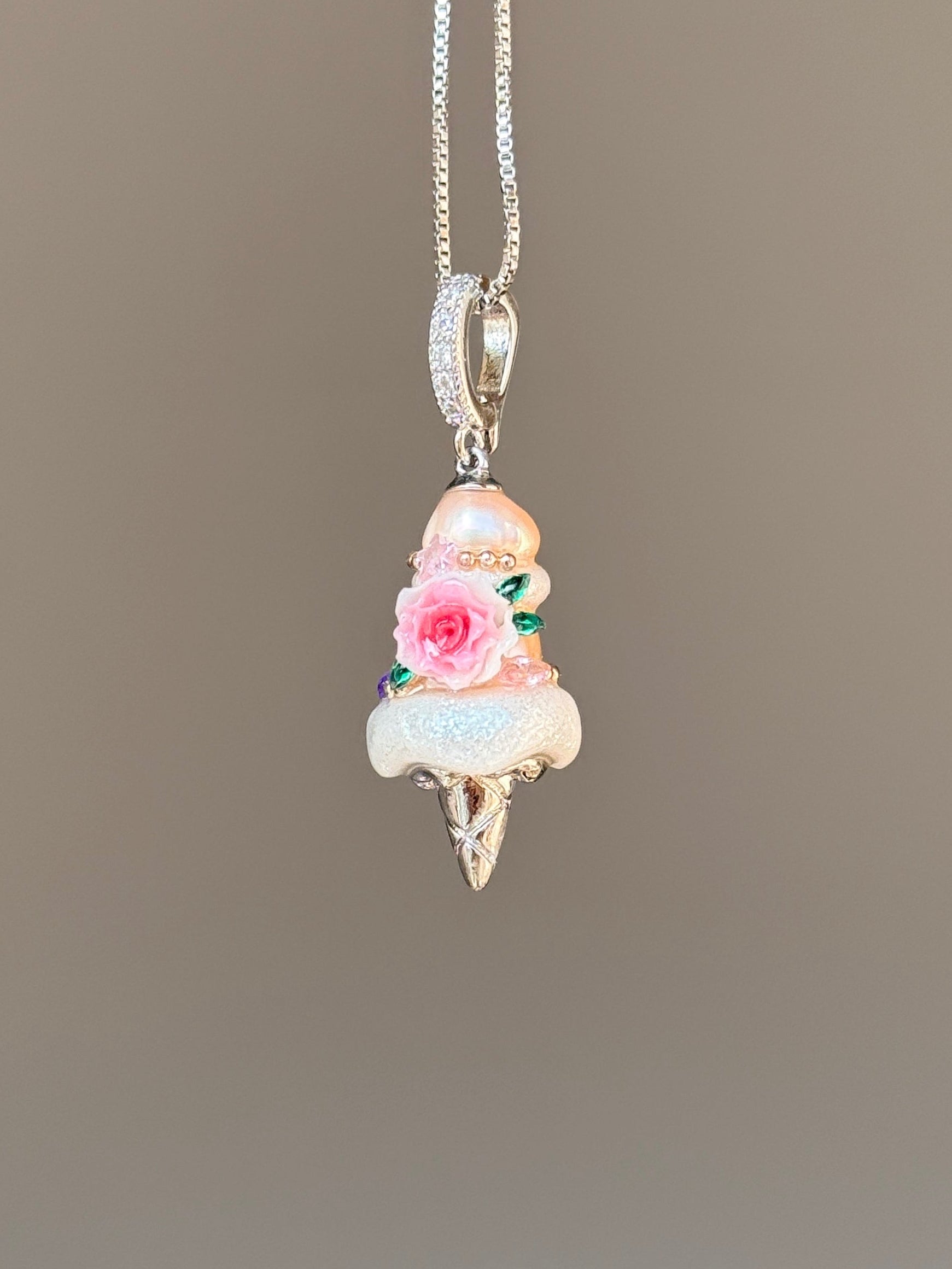 Garden Rose Scoop Baroque Pearl Necklace SKUCR72