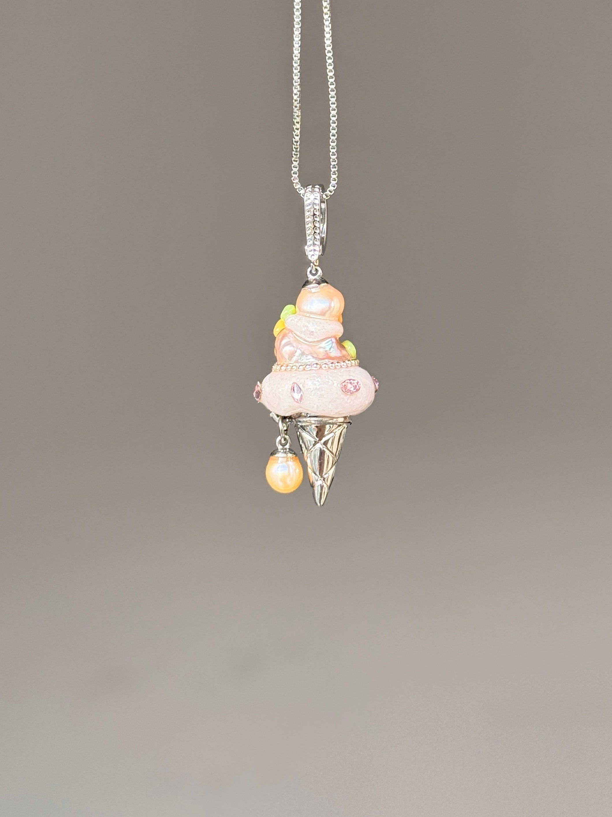 Golden Marigold Scoop Baroque Pearl Necklace SKUCR74