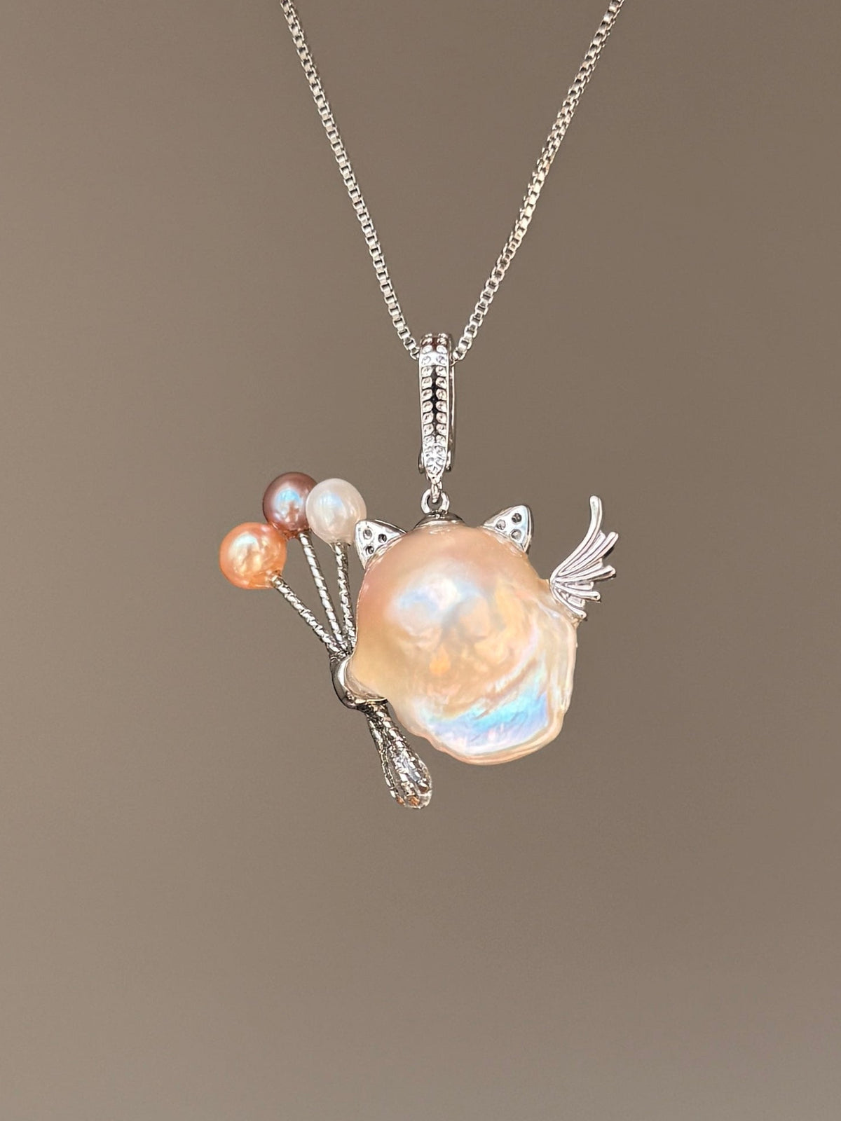 Balloon Glasses Sprite Baroque Pearl Necklace SKUE210