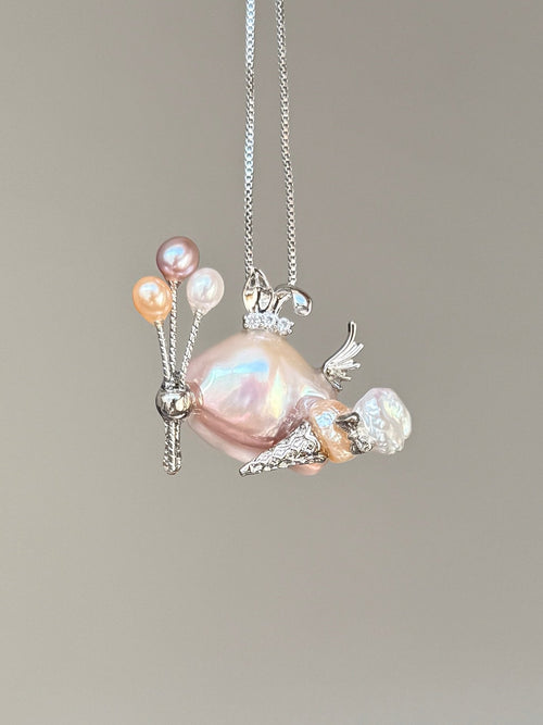 Balloon Dessert Sprite Baroque Pearl Necklace SKUE233