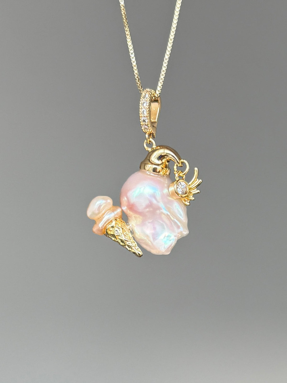Nightcap Ice Cream Sprite Baroque Pearl Necklace SKUE338