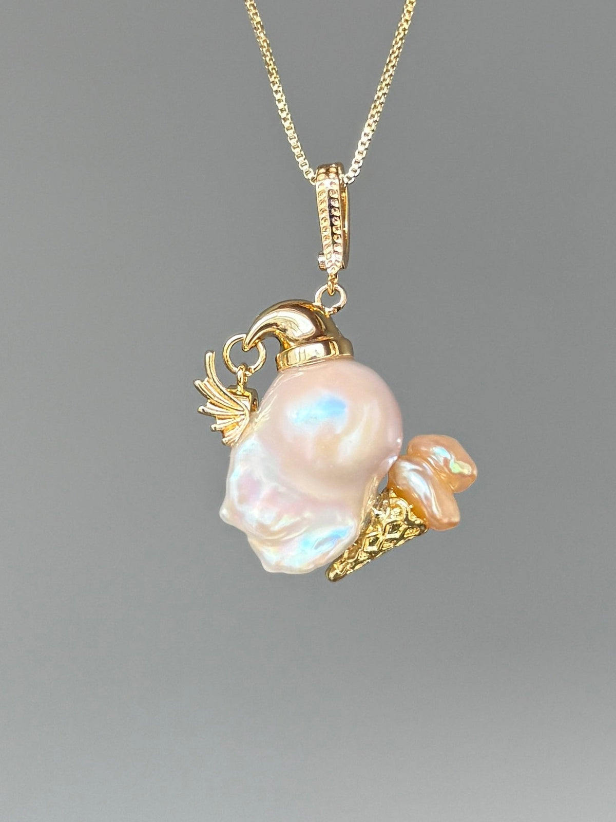 Nightcap Ice Cream Sprite Baroque Pearl Necklace SKUE338