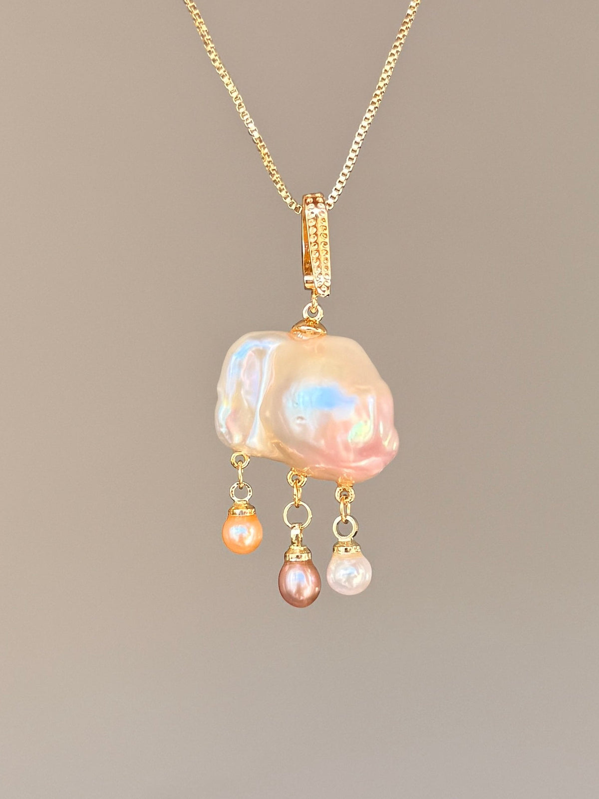 Cloud Drizzle Baroque Pearl Necklace SKUE350
