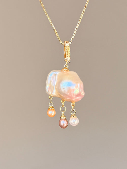 Cloud Drizzle Baroque Pearl Necklace SKUE350