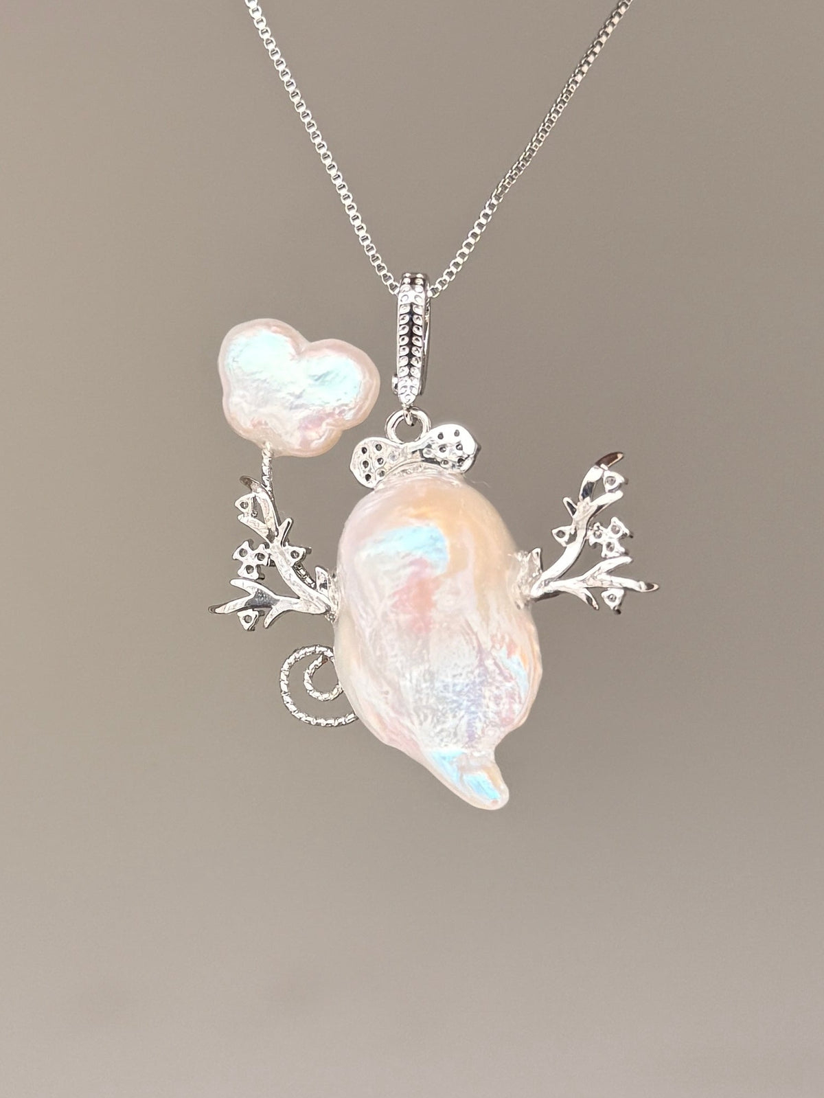 Cloud Branch Sprite Baroque Pearl Necklace SKUE441