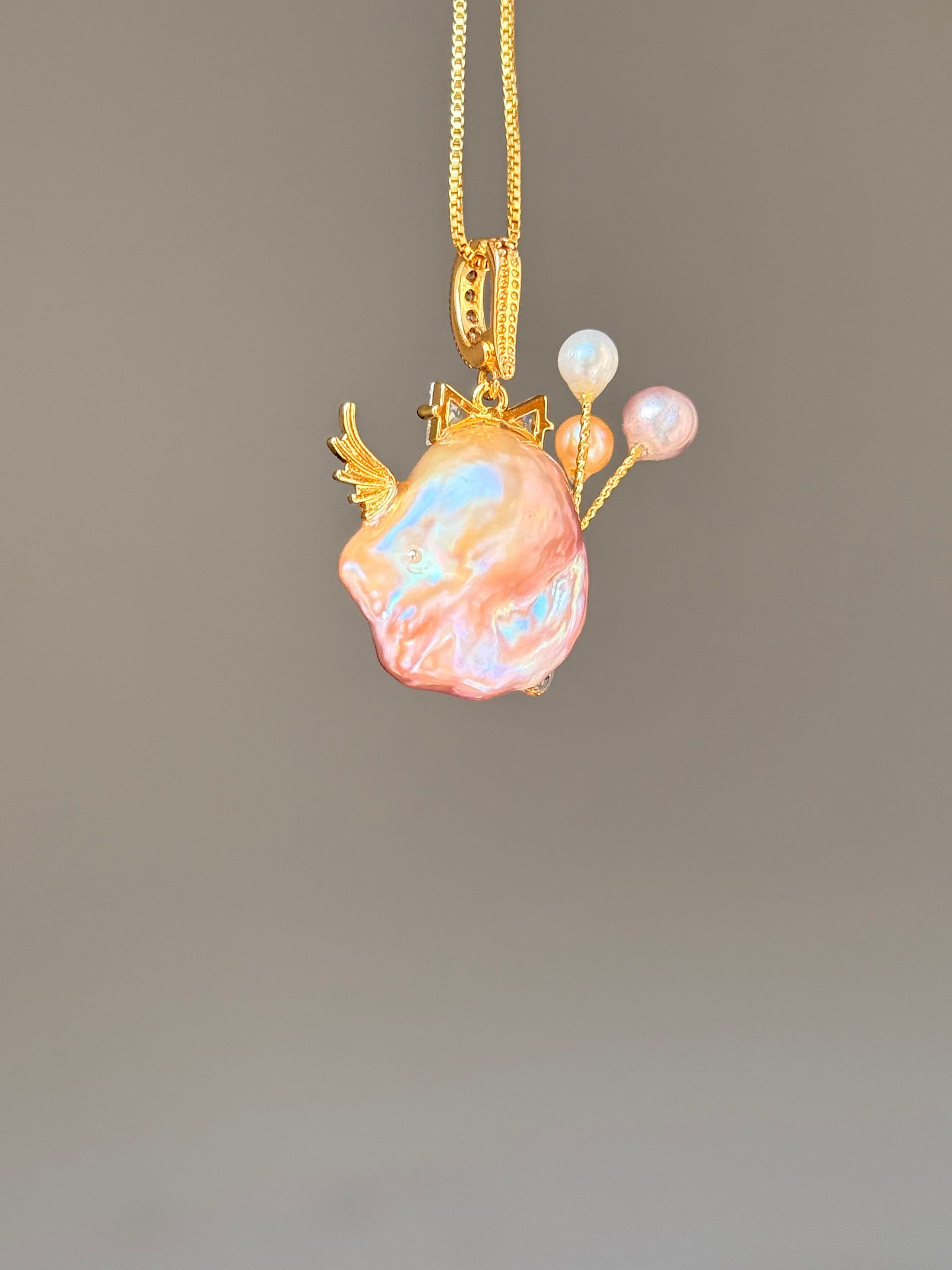 Rosé Aurora Baroque Pearl Necklace SKUE1508
