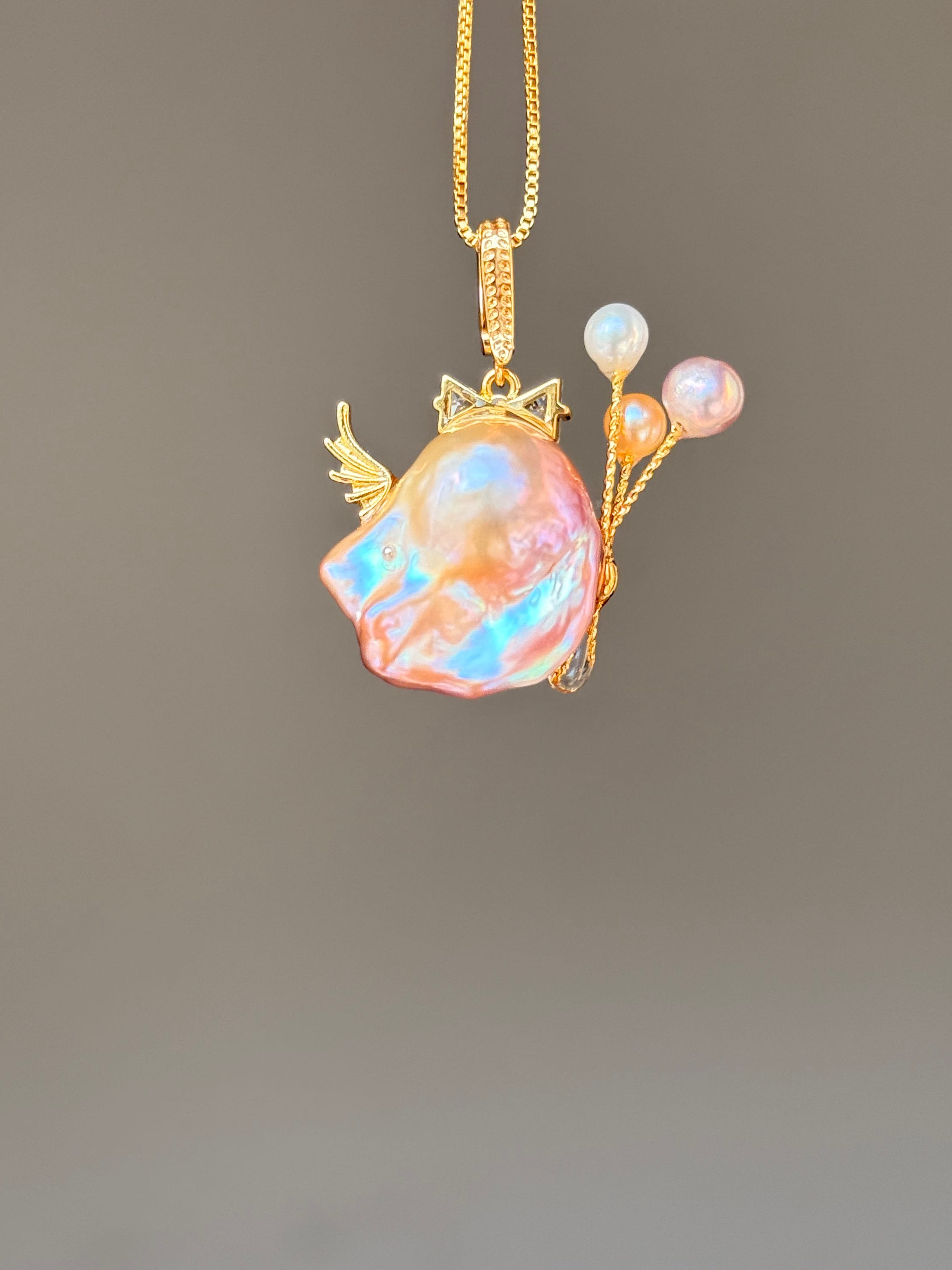 Rosé Aurora Baroque Pearl Necklace SKUE1508