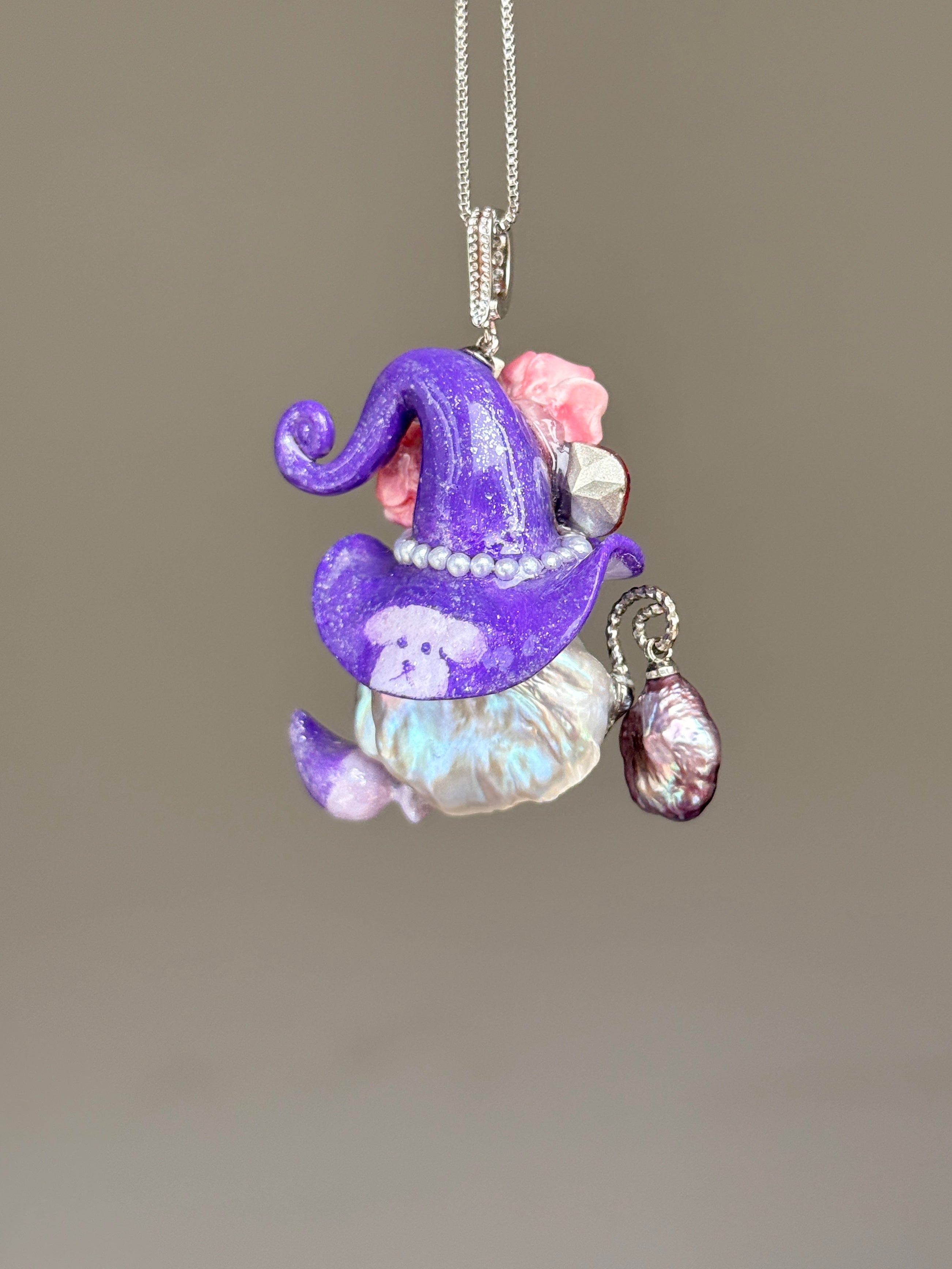 Violet Pup Bloom Baroque Pearl Necklace SKUE1403