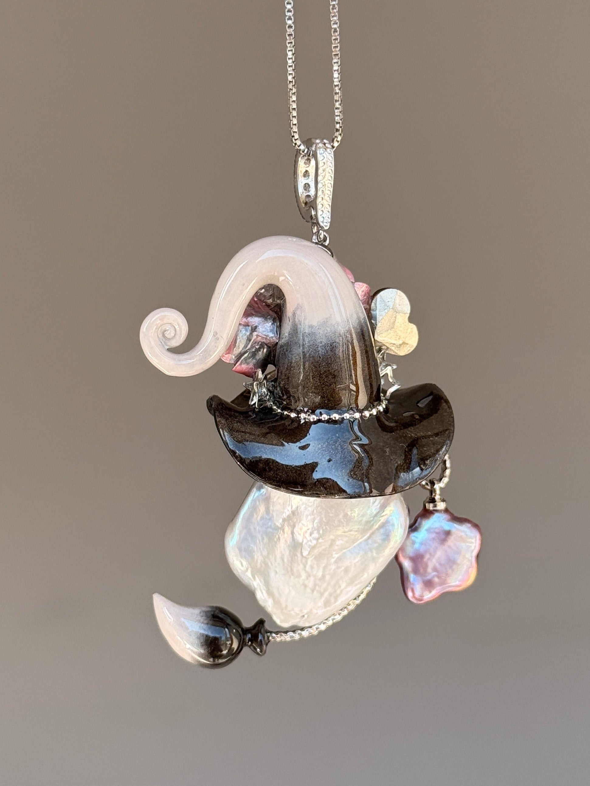 Gothic Star Bloom Baroque Pearl Necklace SKUE1401