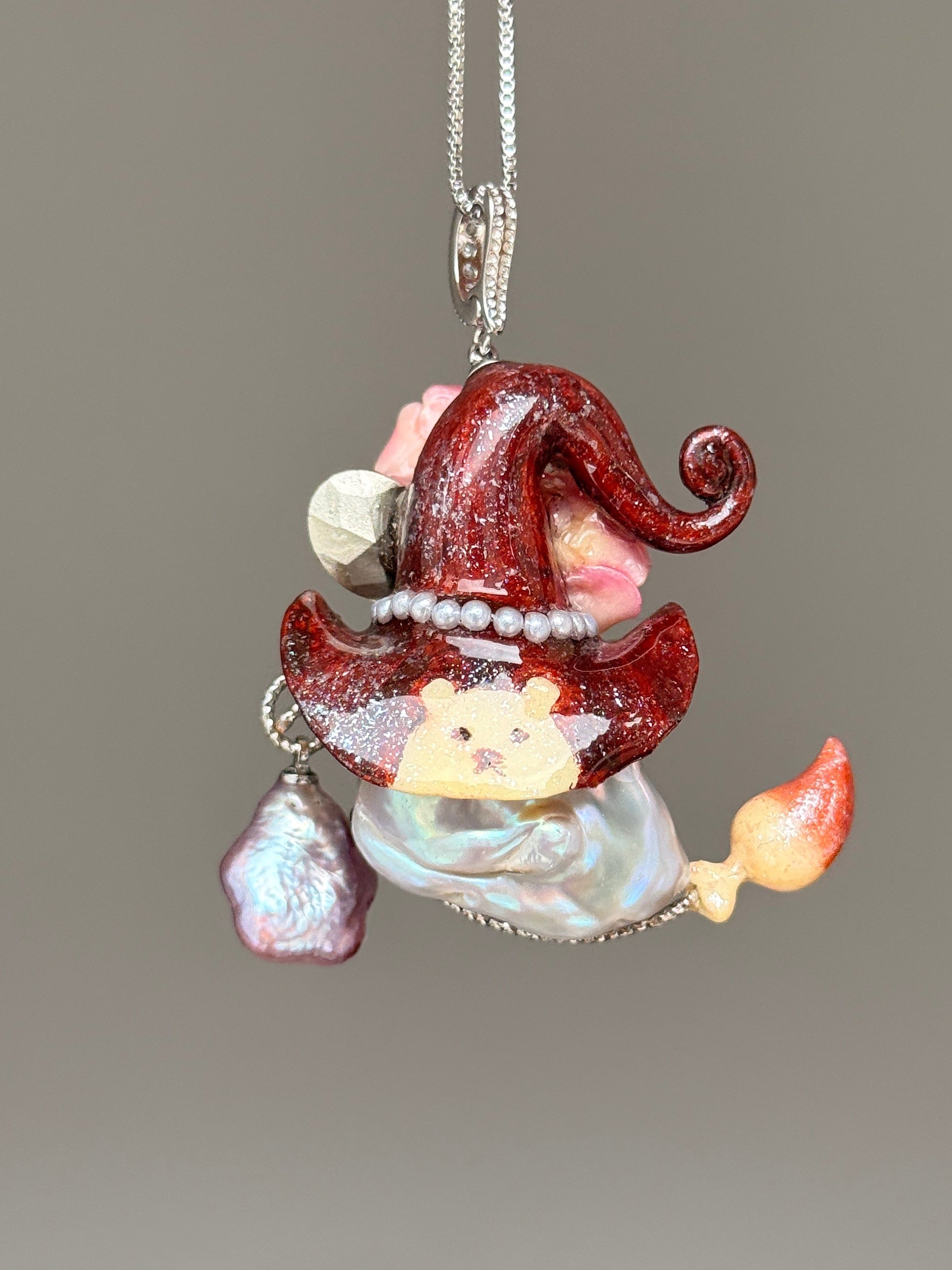 Blush Bear Bloom Baroque Pearl Necklace SKUE1381