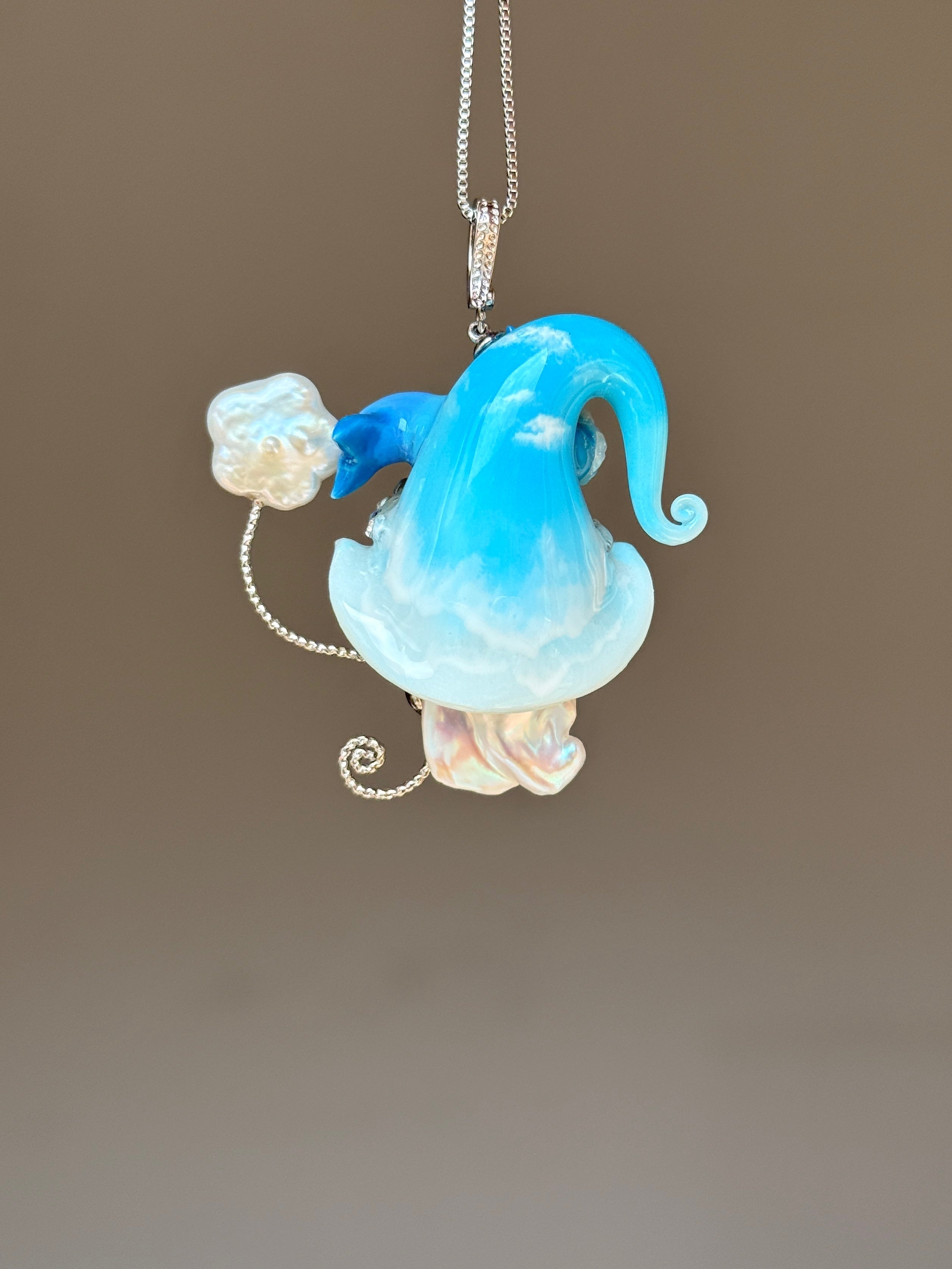 Baby Shark Sprite Baroque Pearl Necklace SKUE1290
