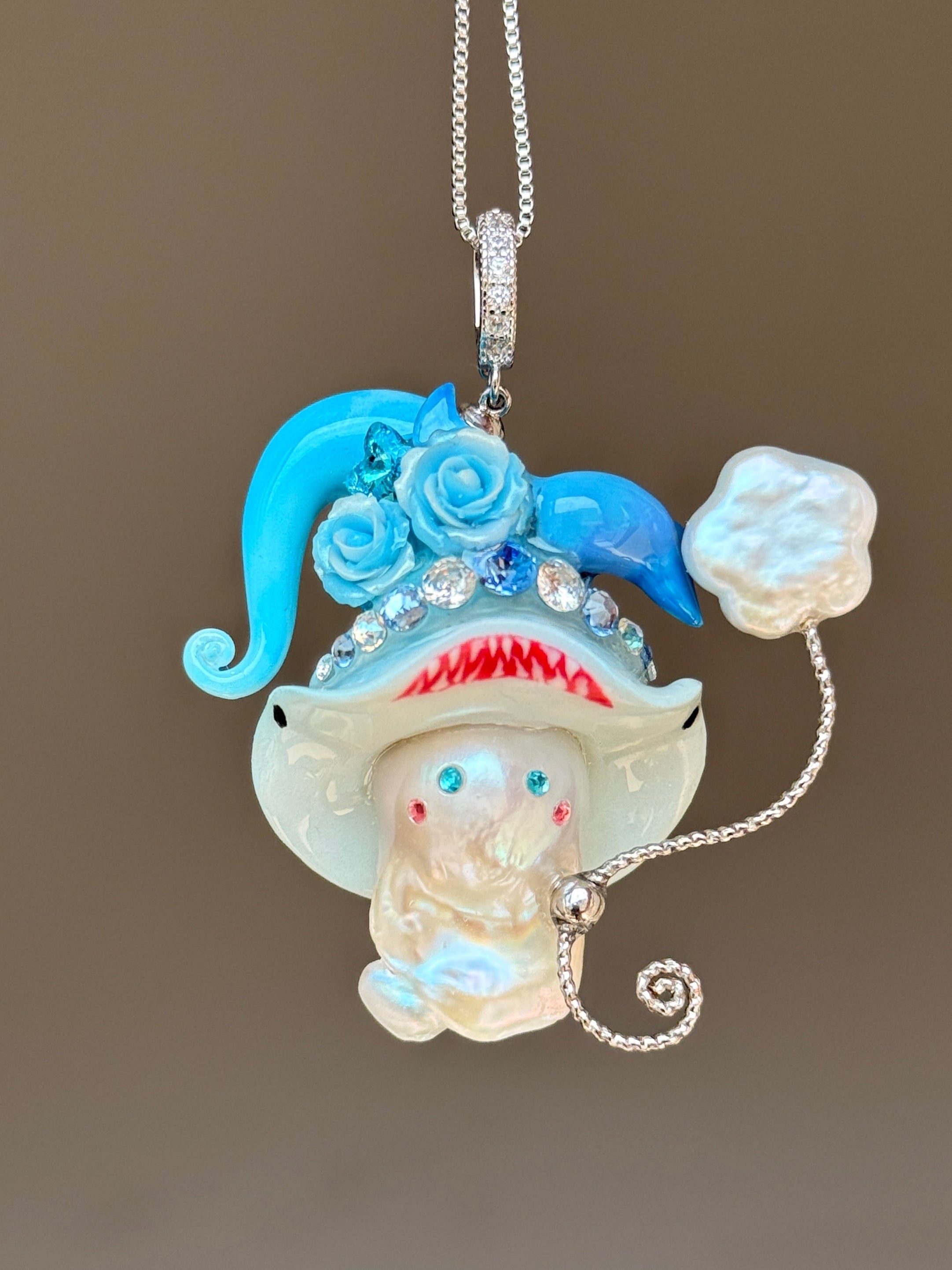 Baby Shark Sprite Baroque Pearl Necklace SKUE1290