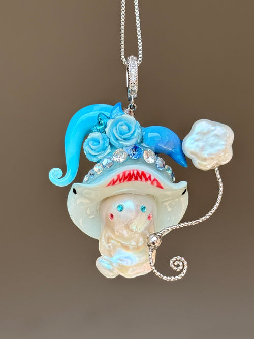 Baby Shark Sprite Baroque Pearl Necklace SKUE1290