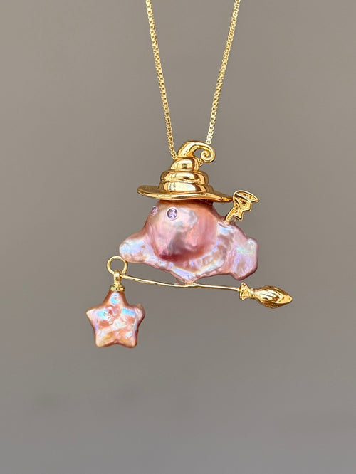 Spellkeeper Star Sprite Baroque Pearl Necklace SKU811