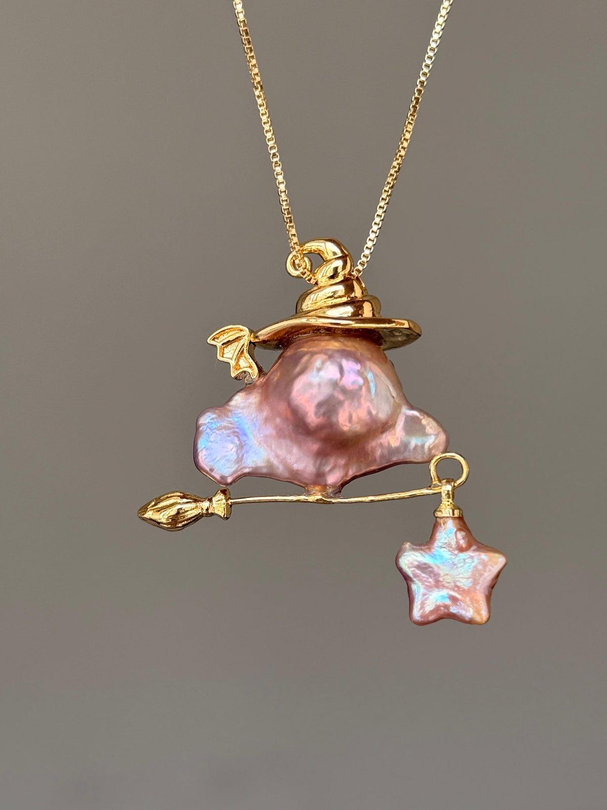 Spellkeeper Star Sprite Baroque Pearl Necklace SKU811