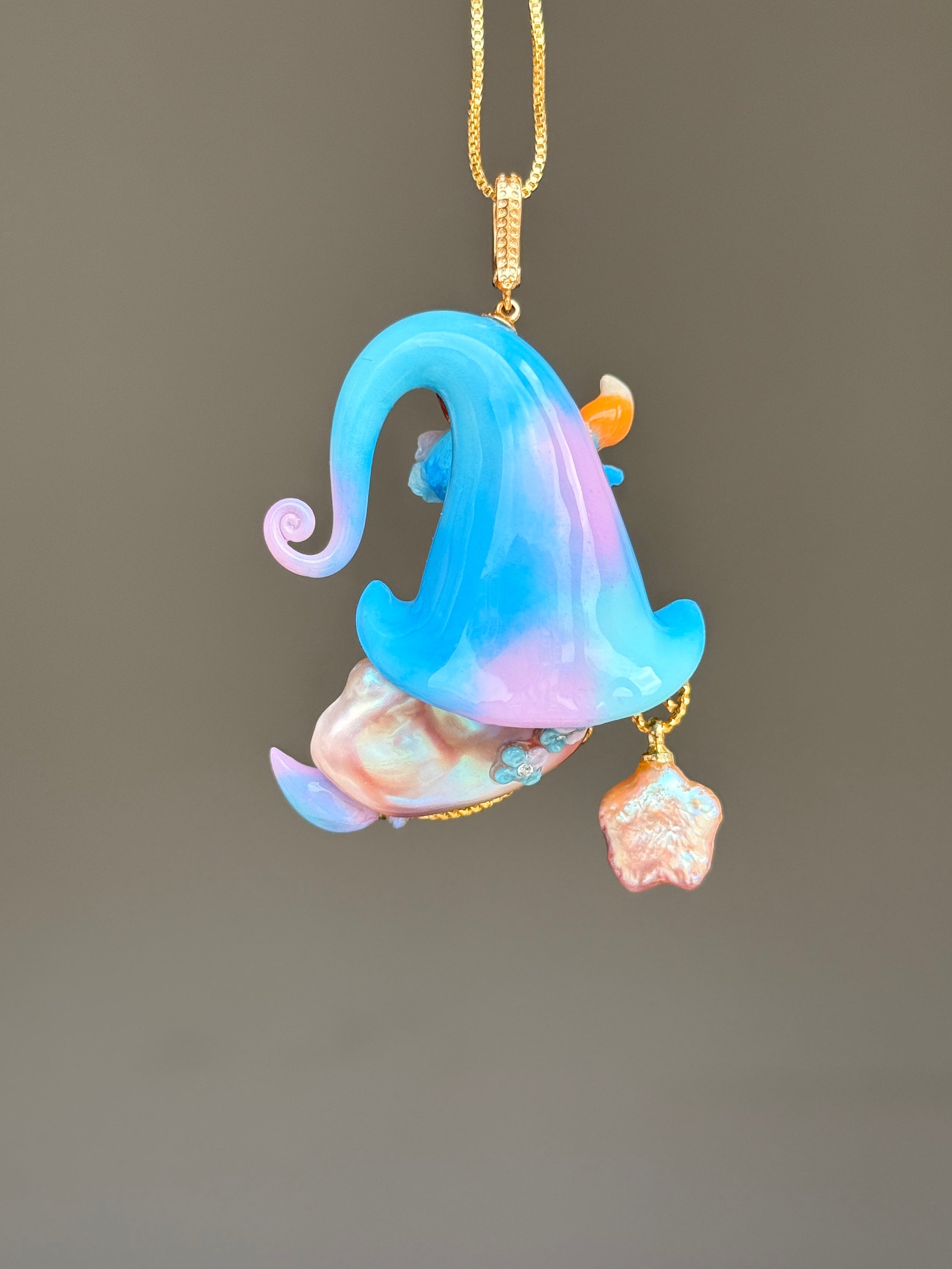 Hidden Fox Sprite Baroque Pearl Necklace SKUE914
