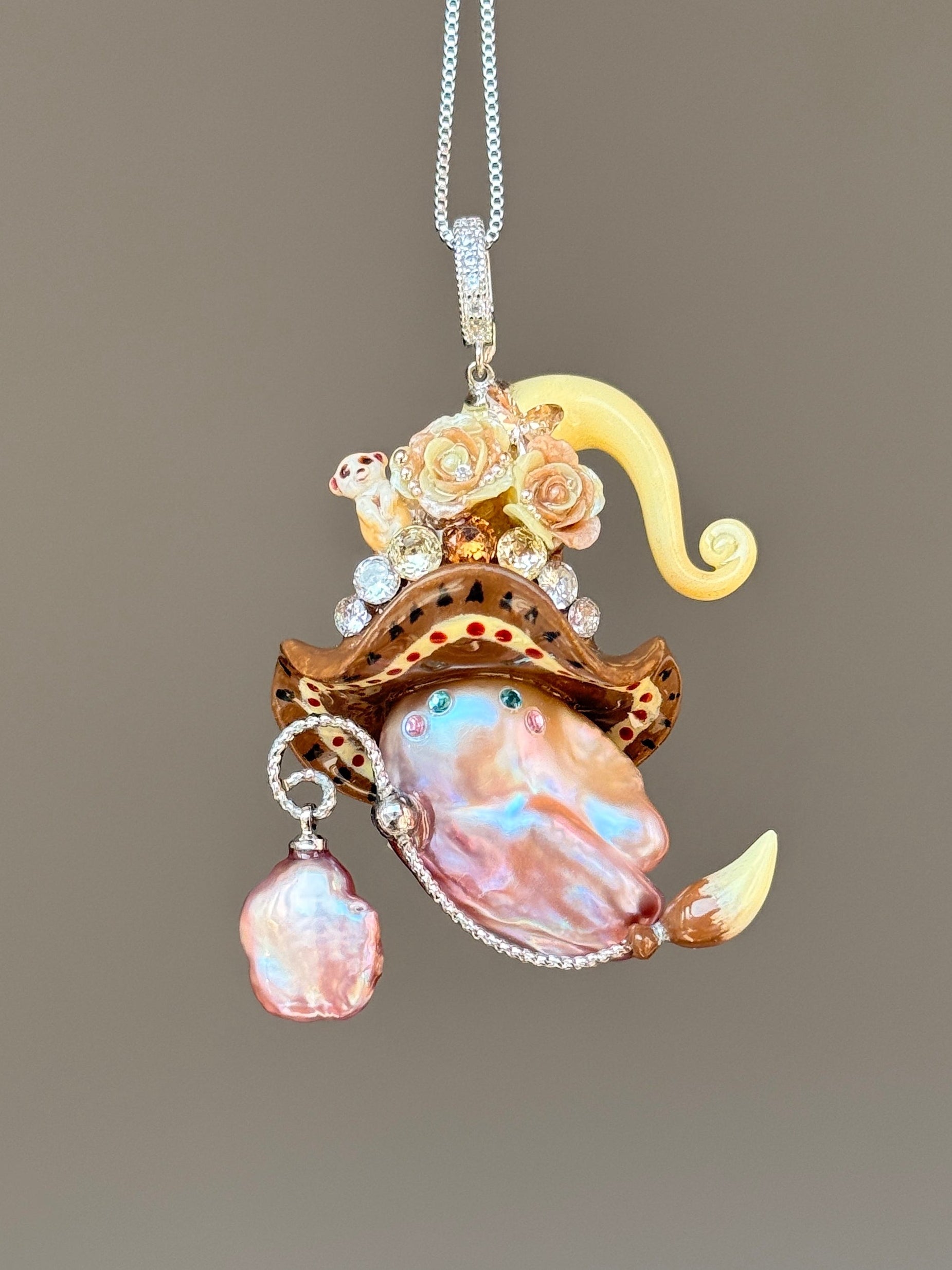 Meerkat Bloom Baroque Pearl Necklace SKUE909
