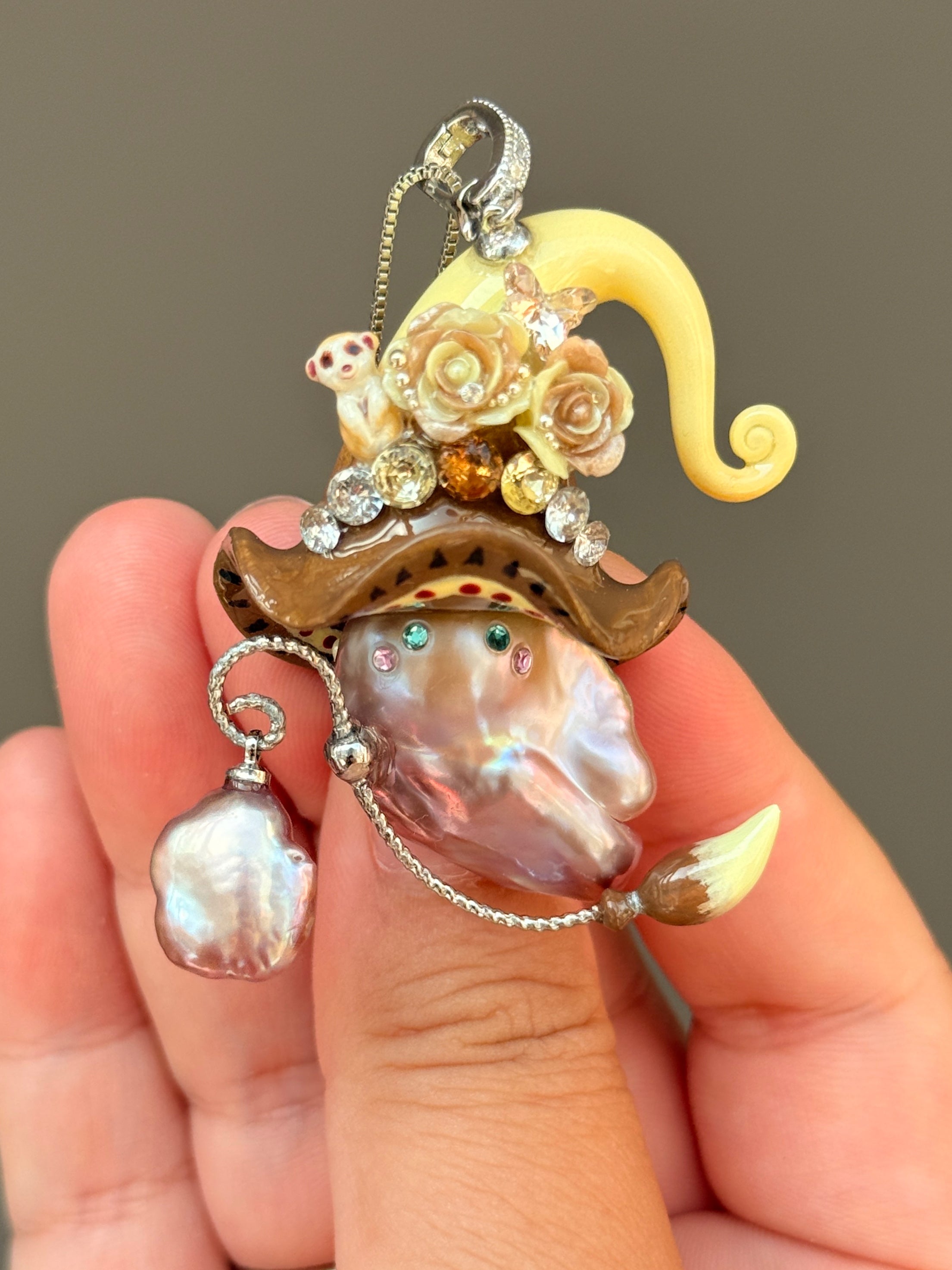 Meerkat Bloom Baroque Pearl Necklace SKUE909