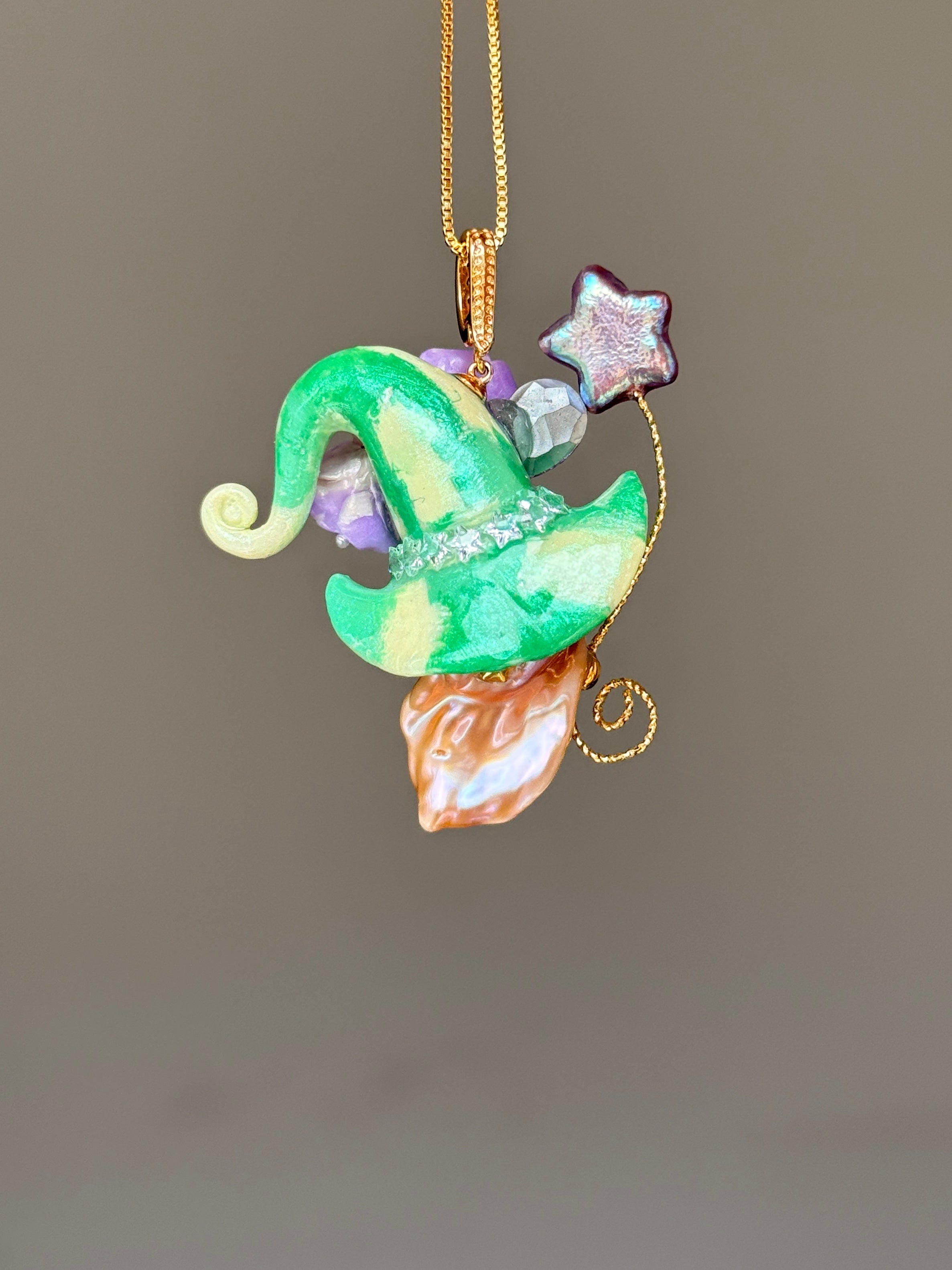 Garden Glow Sprite Baroque Pearl Necklace SKUE897