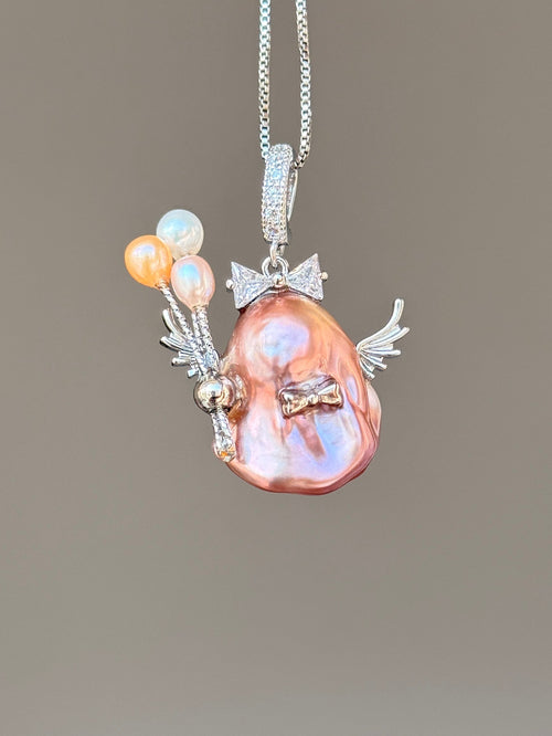 Bow Fairy Baroque Pearl Necklace SKUE893