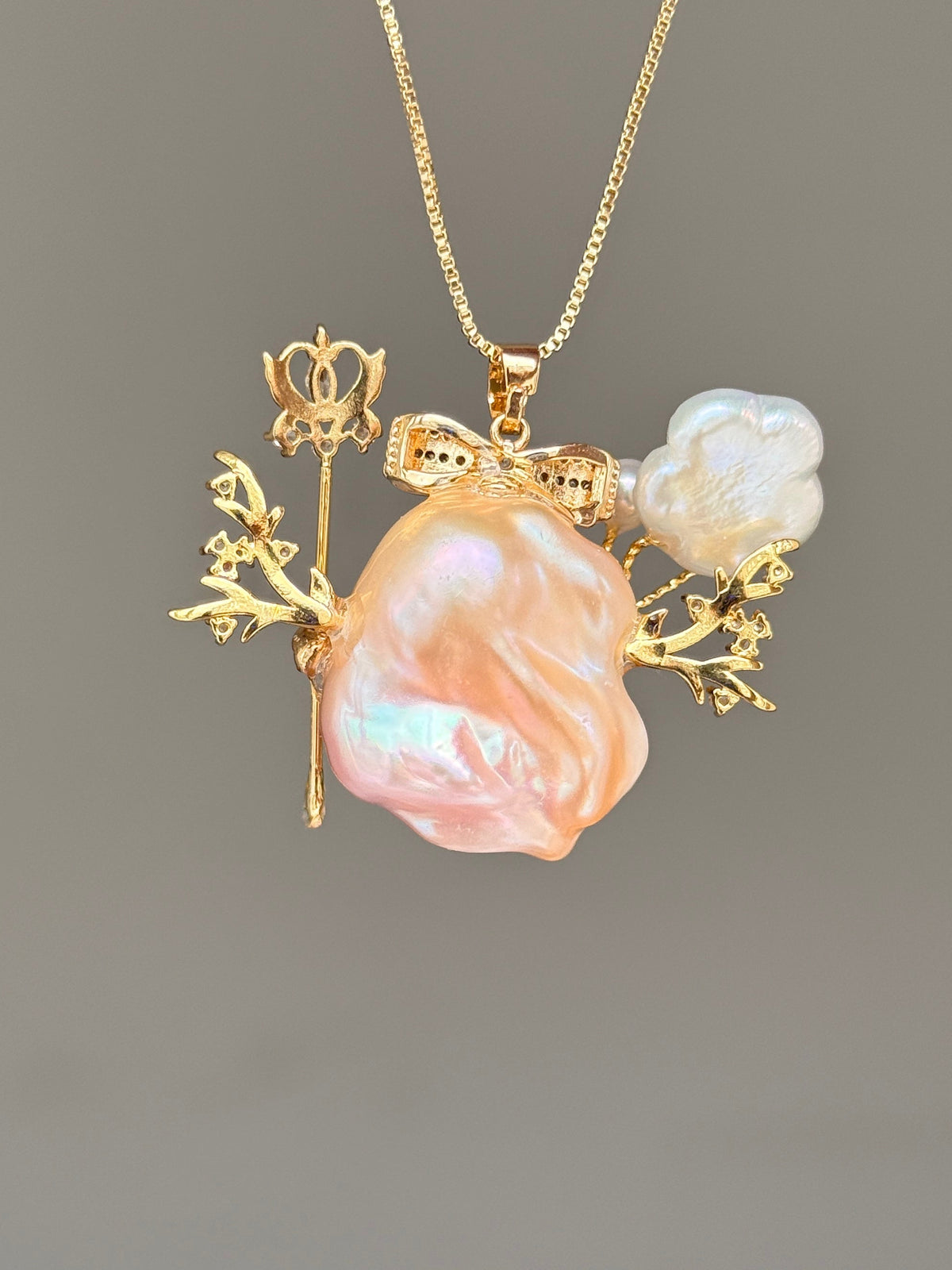Cloud Wand Fairy Baroque Pearl Necklace SKU972P1339