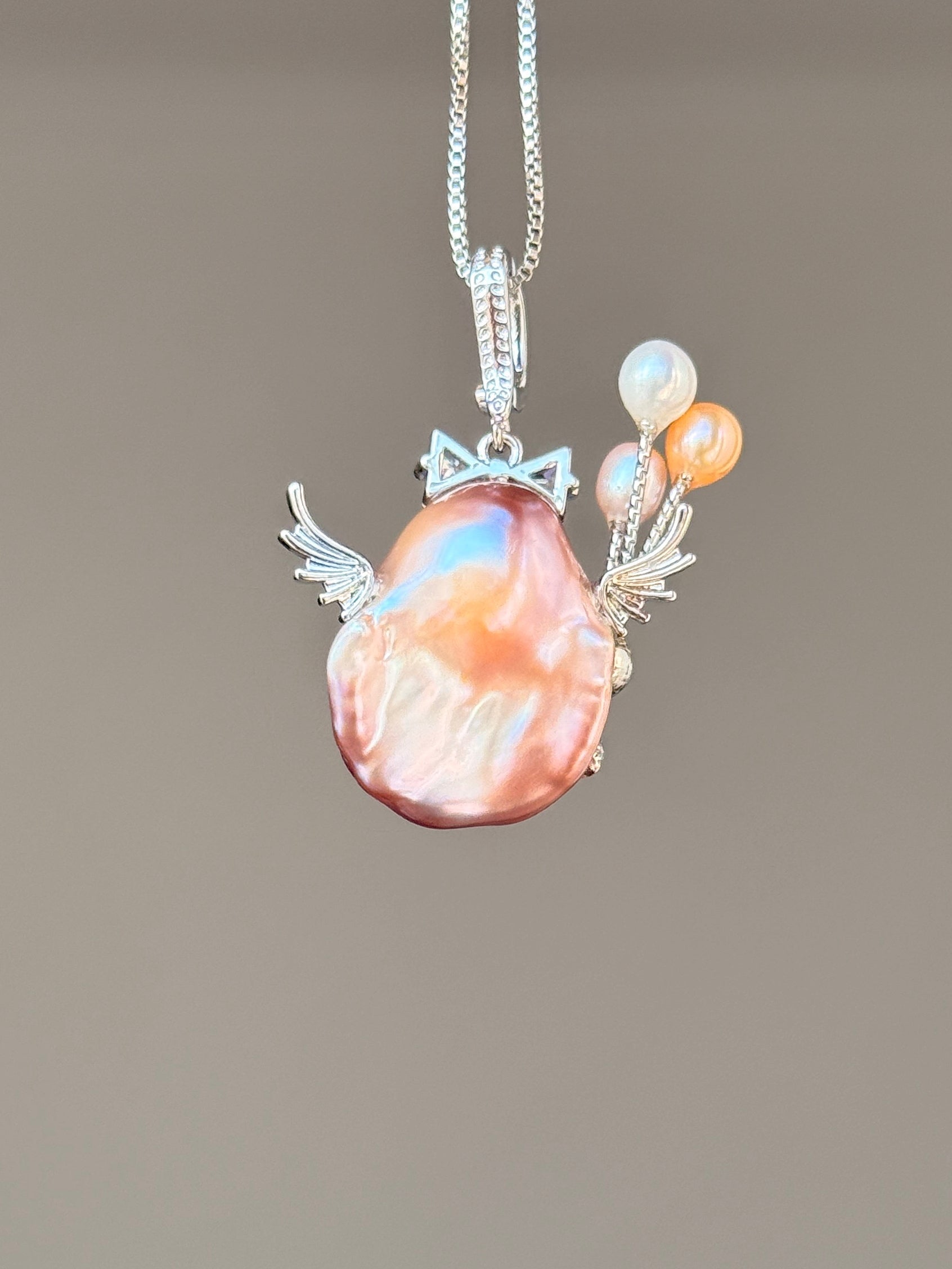Bow Fairy Baroque Pearl Necklace SKUE893