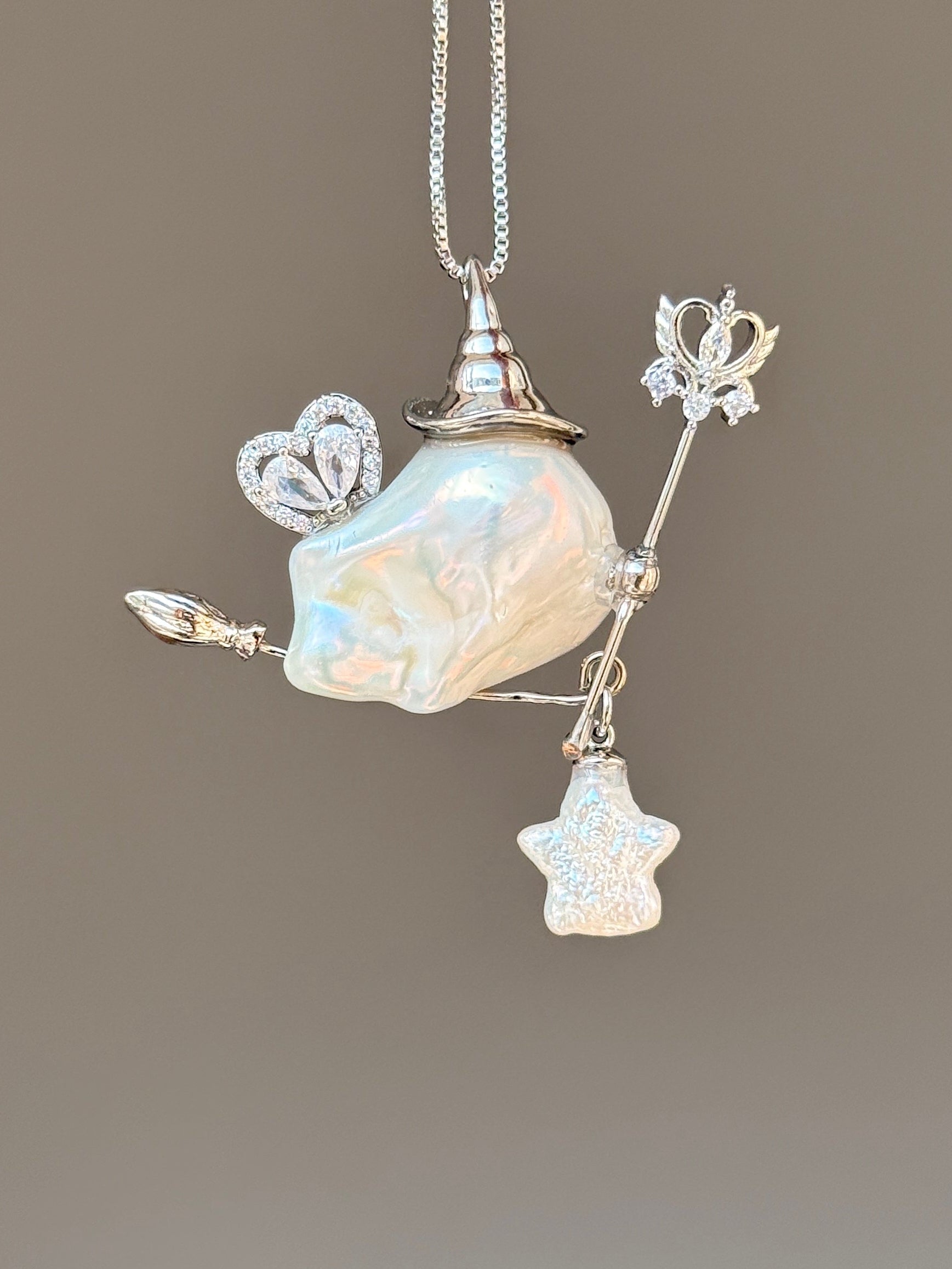 Moonlight Fairy Baroque Pearl Necklace SKUE471
