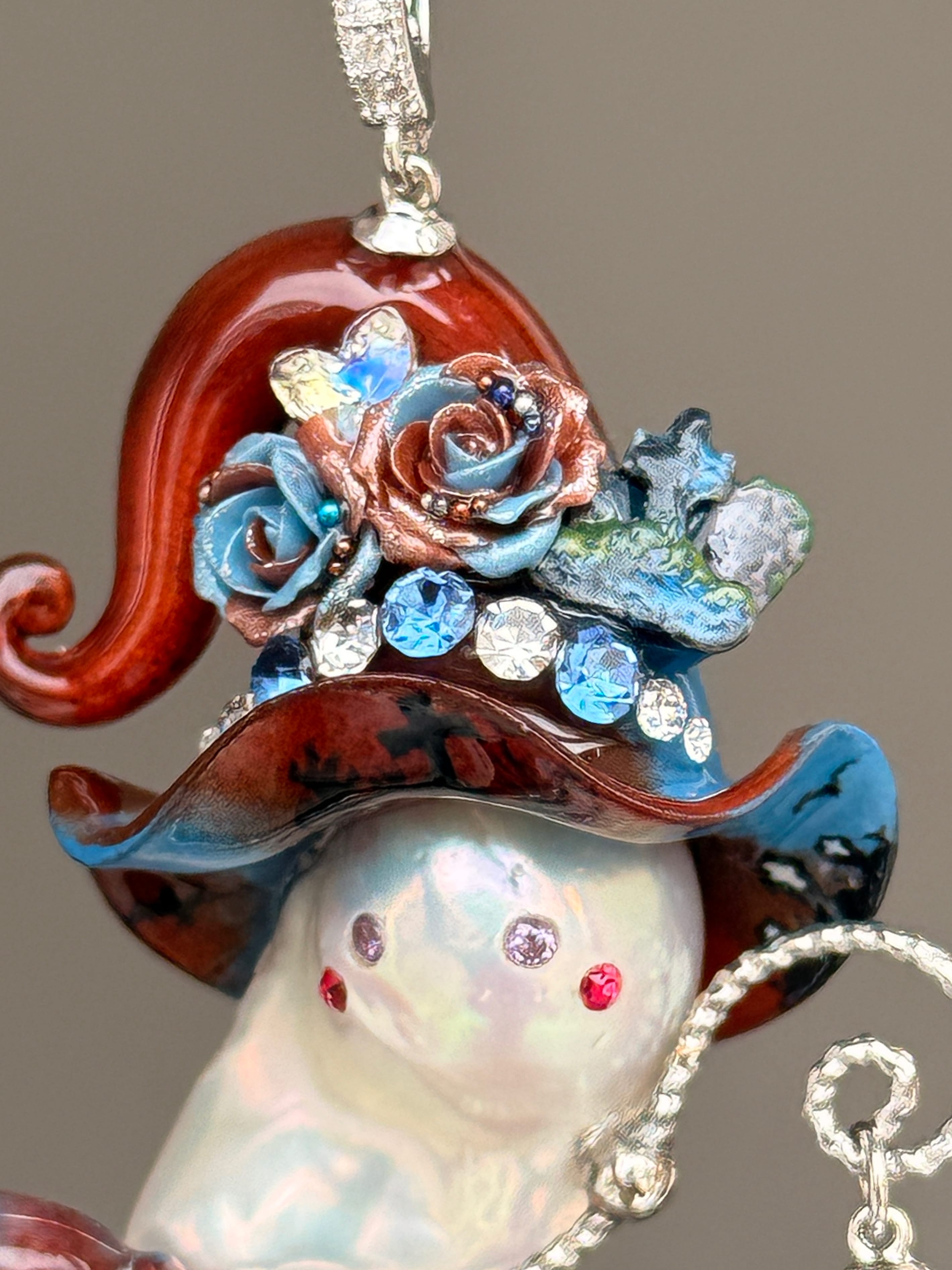 Moonlit Graveyard Witch Baroque Pearl Necklace SKUE461