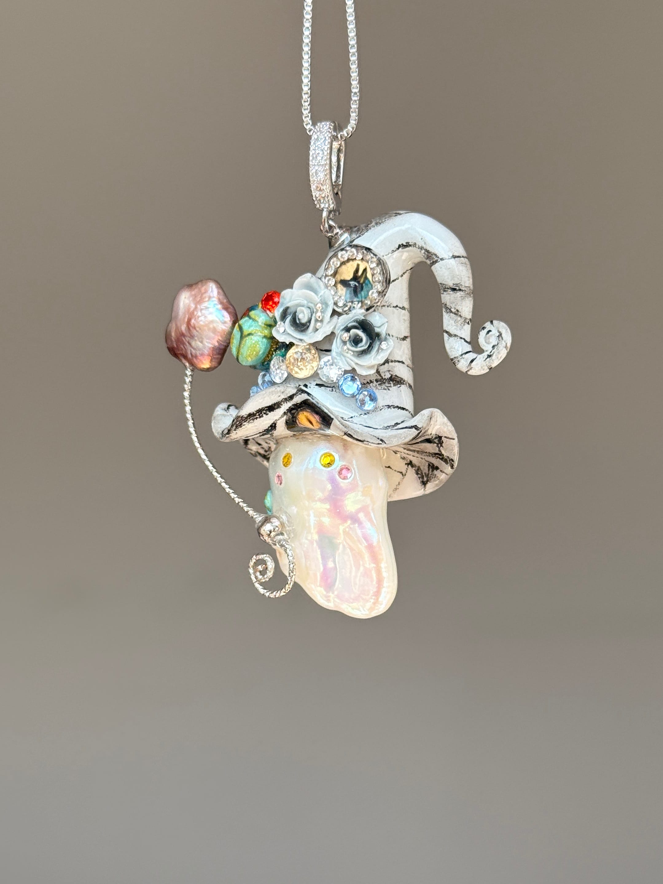 Mummy Scarab Witch Baroque Pearl Necklace SKUE458