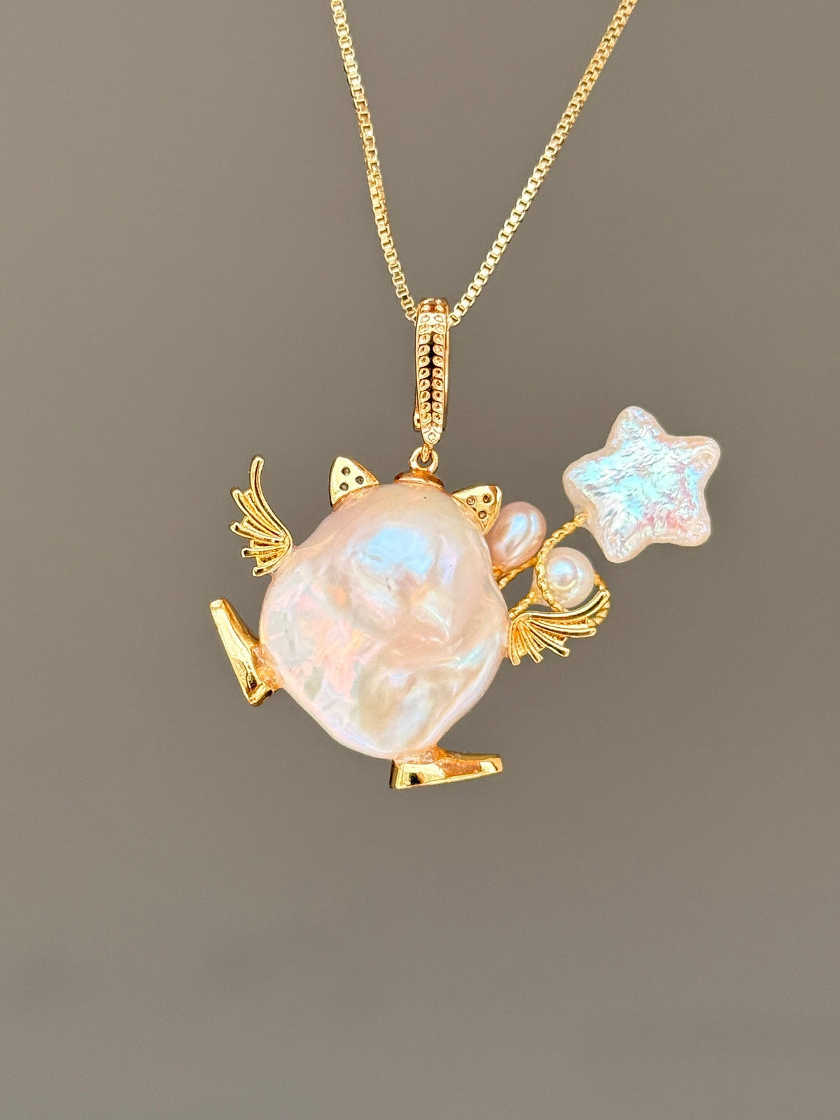Star Balloon Walker Baroque Pearl Necklace SKUE56