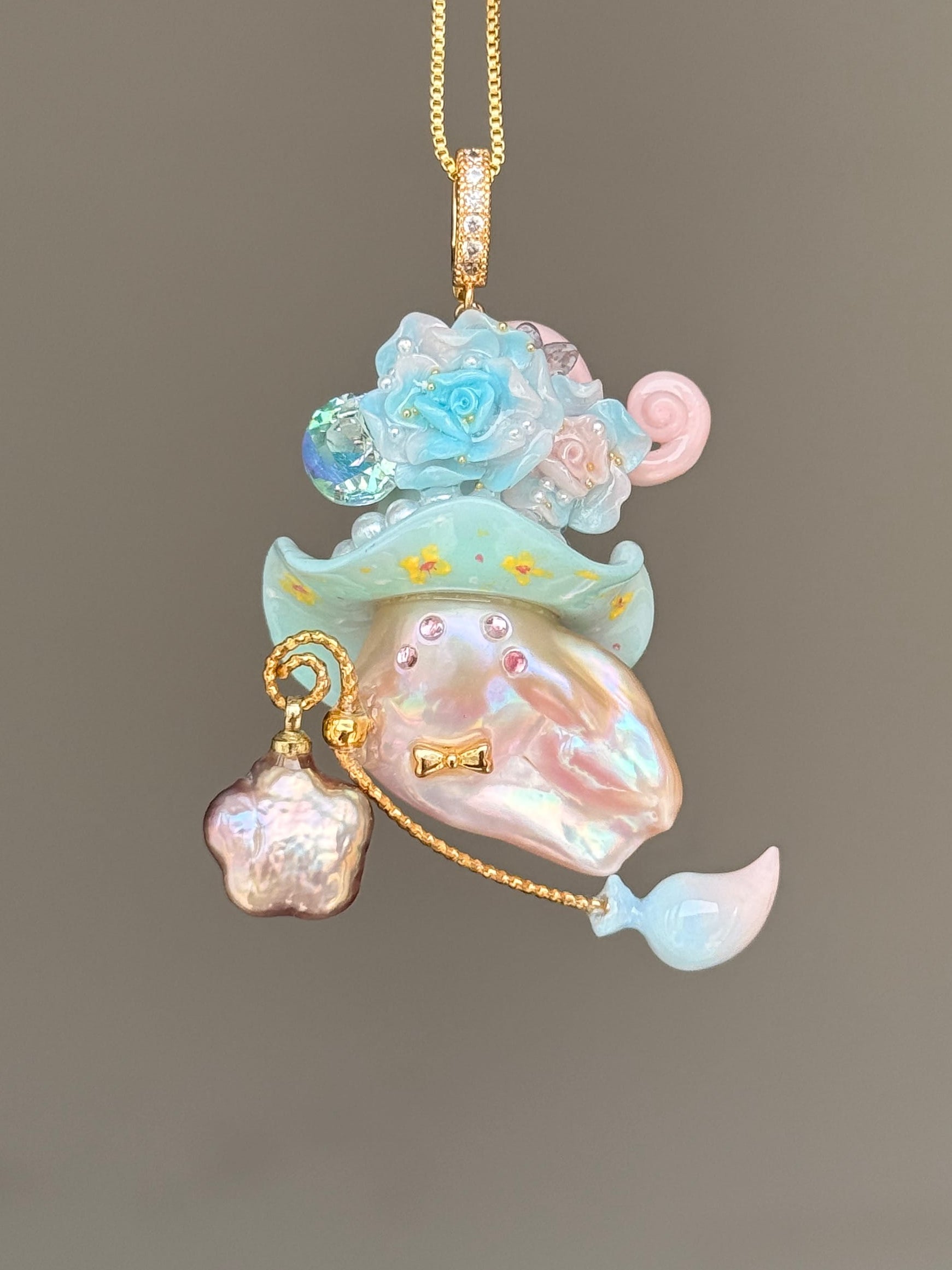 Little Daisy Sprite Baroque Pearl Necklace SKUE351