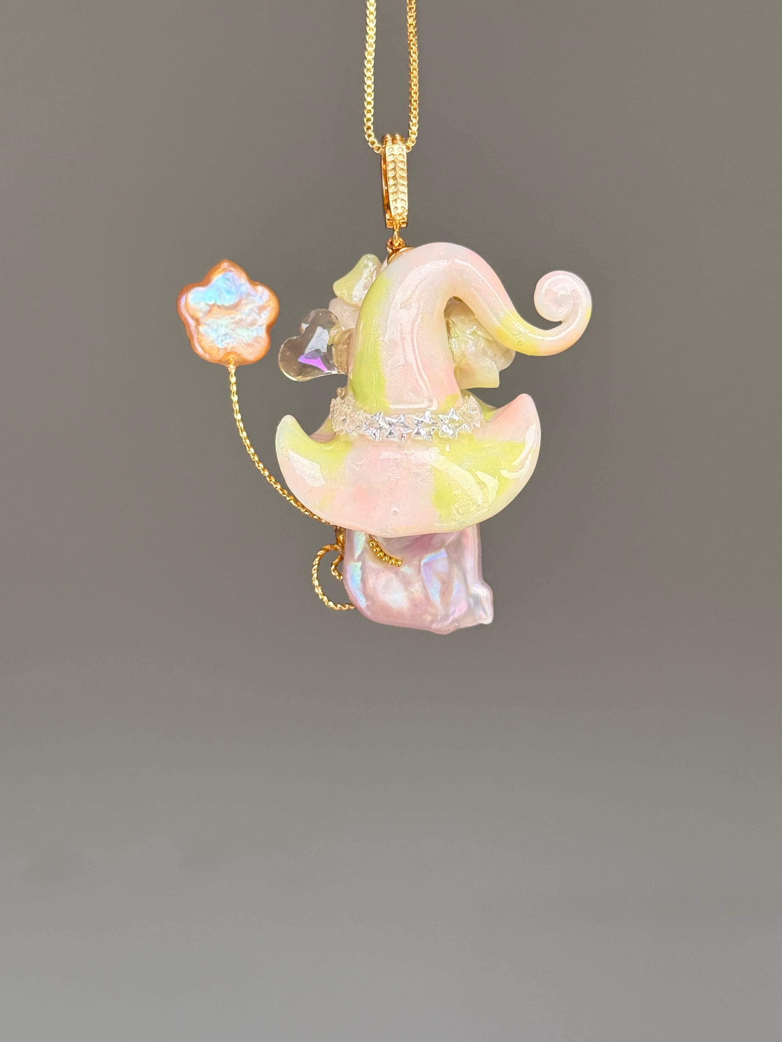 Buttercream Bloom Sprite Baroque Pearl Necklace SKUE346