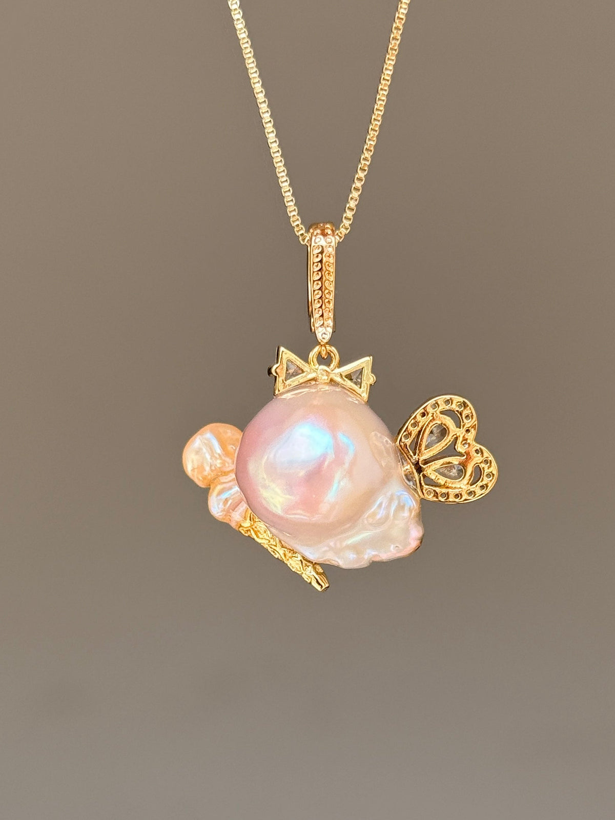 Ice Cream Fairy Baroque Pearl Necklace SKUE49