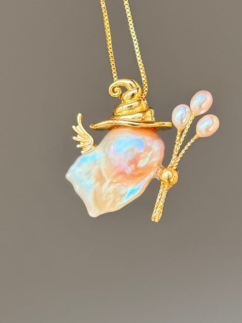 Little Witch Sprite Baroque Pearl Necklace SKUE266