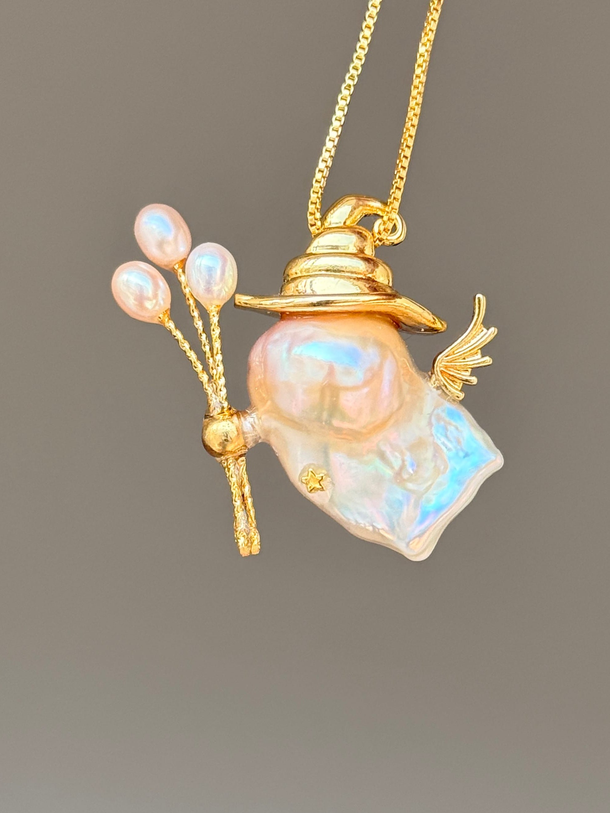 Little Witch Sprite Baroque Pearl Necklace SKUE266