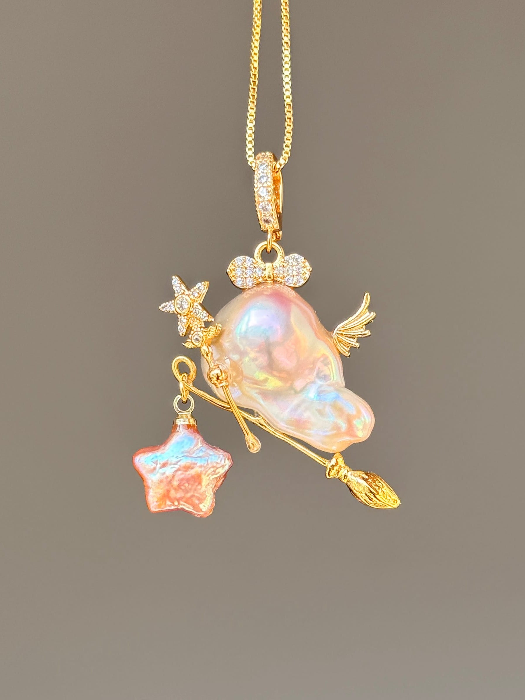Starlight Sprite Baroque Pearl Necklace SKUE260