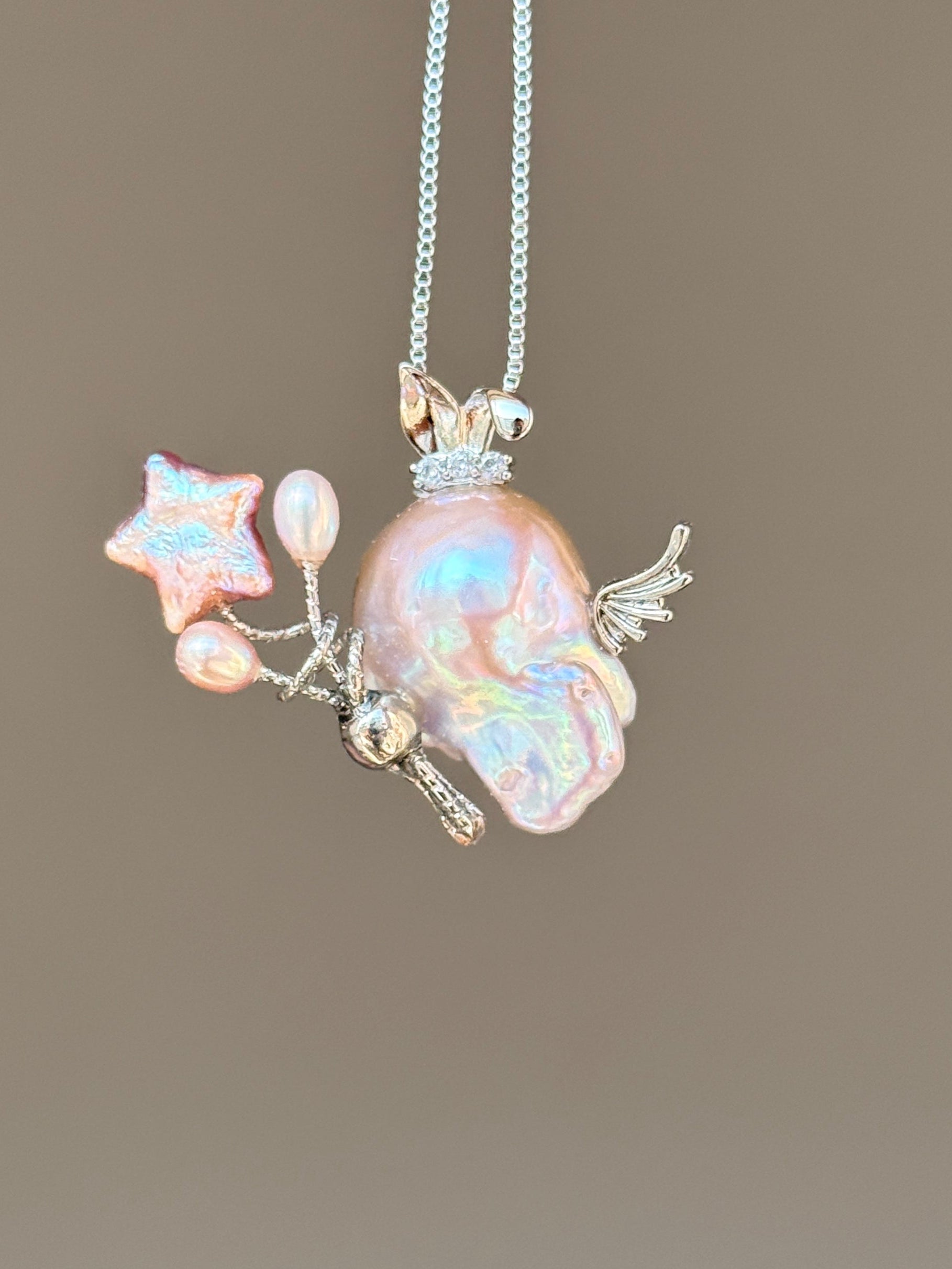 Moonhare Cherub Baroque Pearl Necklace SKUE133