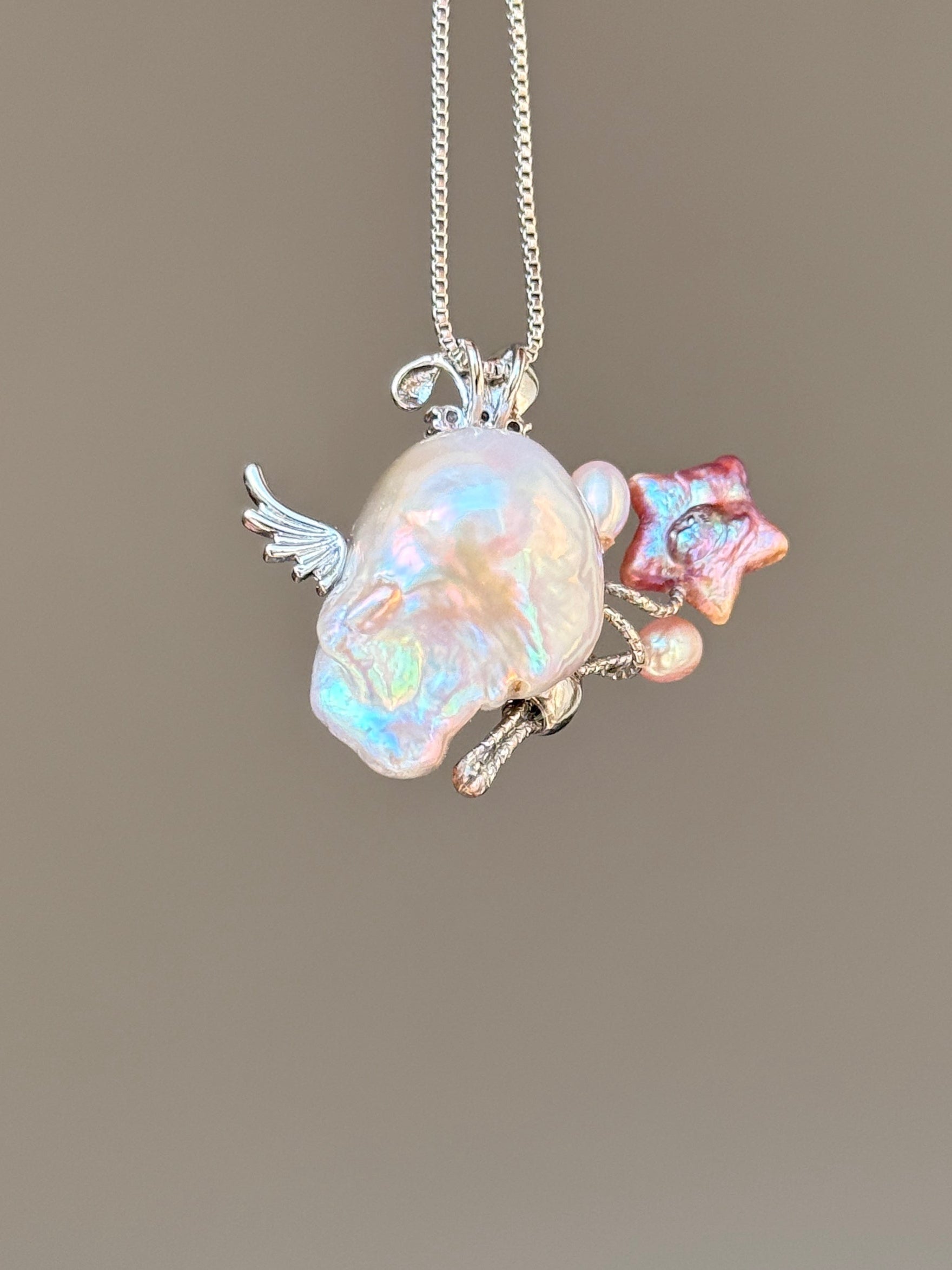 Moonhare Cherub Baroque Pearl Necklace SKUE133