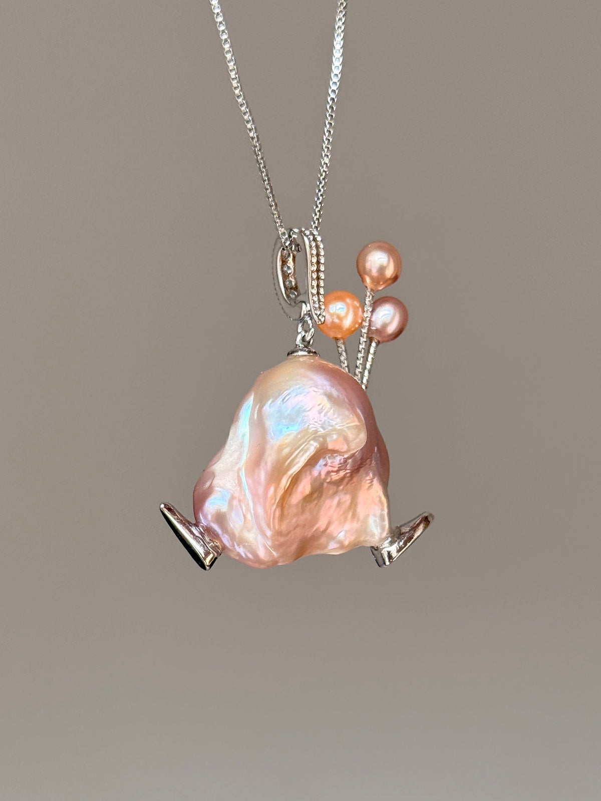 Balloon Walker Baroque Pearl Necklace SKU647P1076