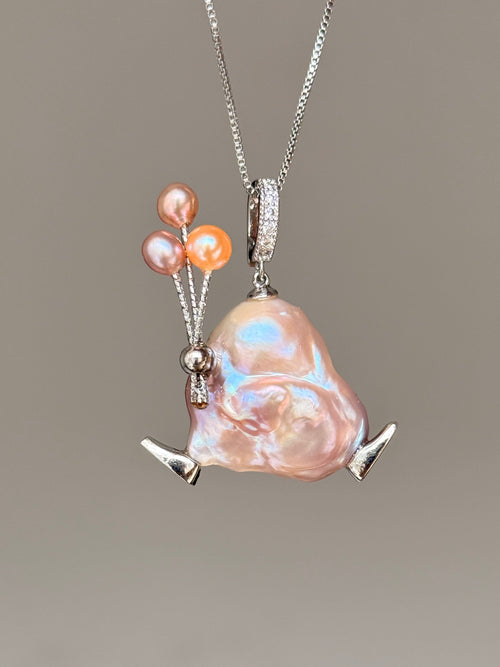 Balloon Walker Baroque Pearl Necklace SKU647P1076