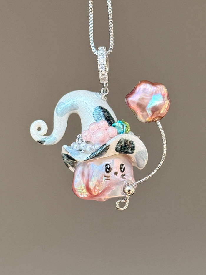 Shadow Calico Sprite Baroque Pearl Necklace SKUE57