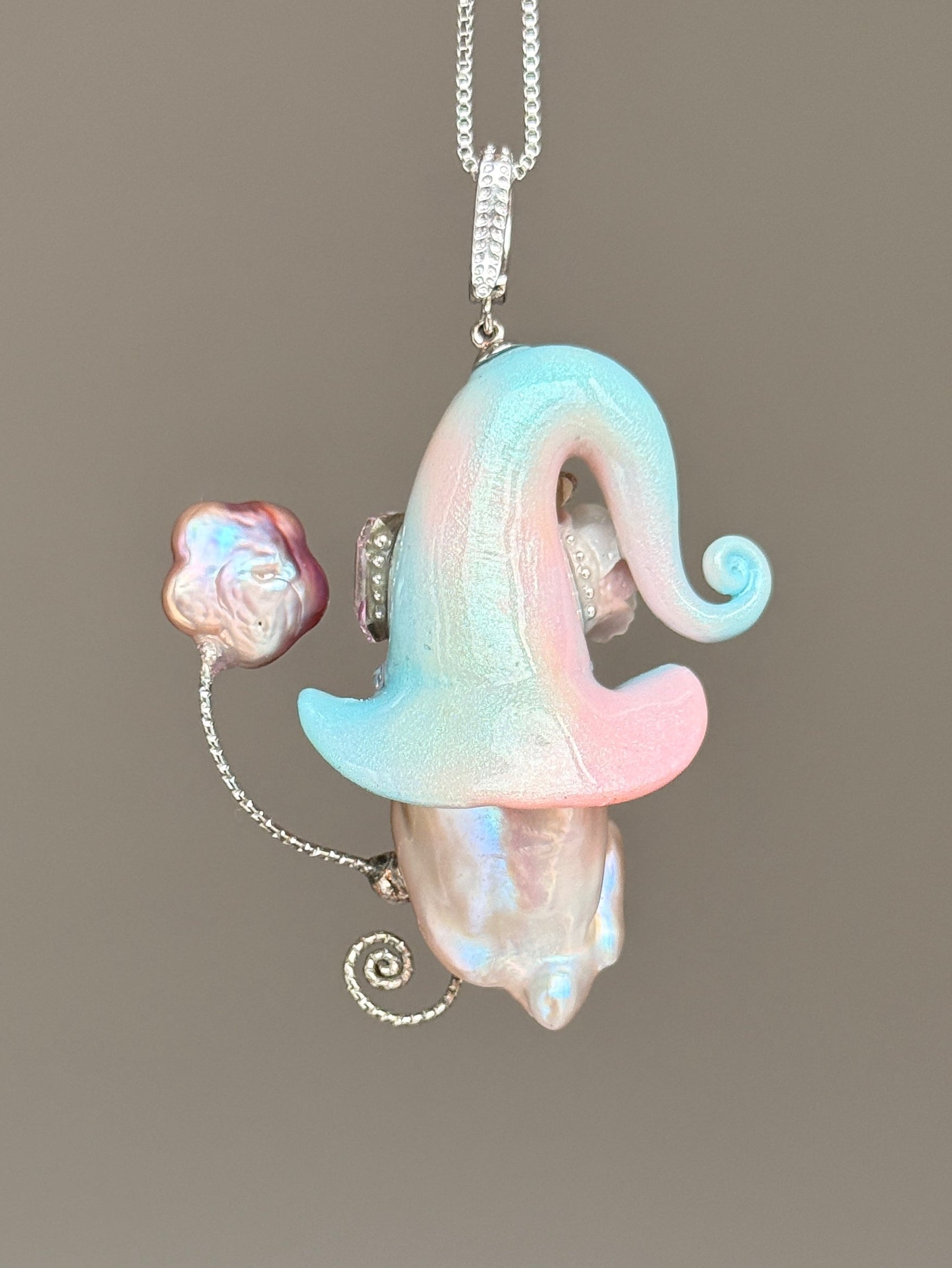Cotton Candy Bloom Baroque Pearl Necklace SKUE14