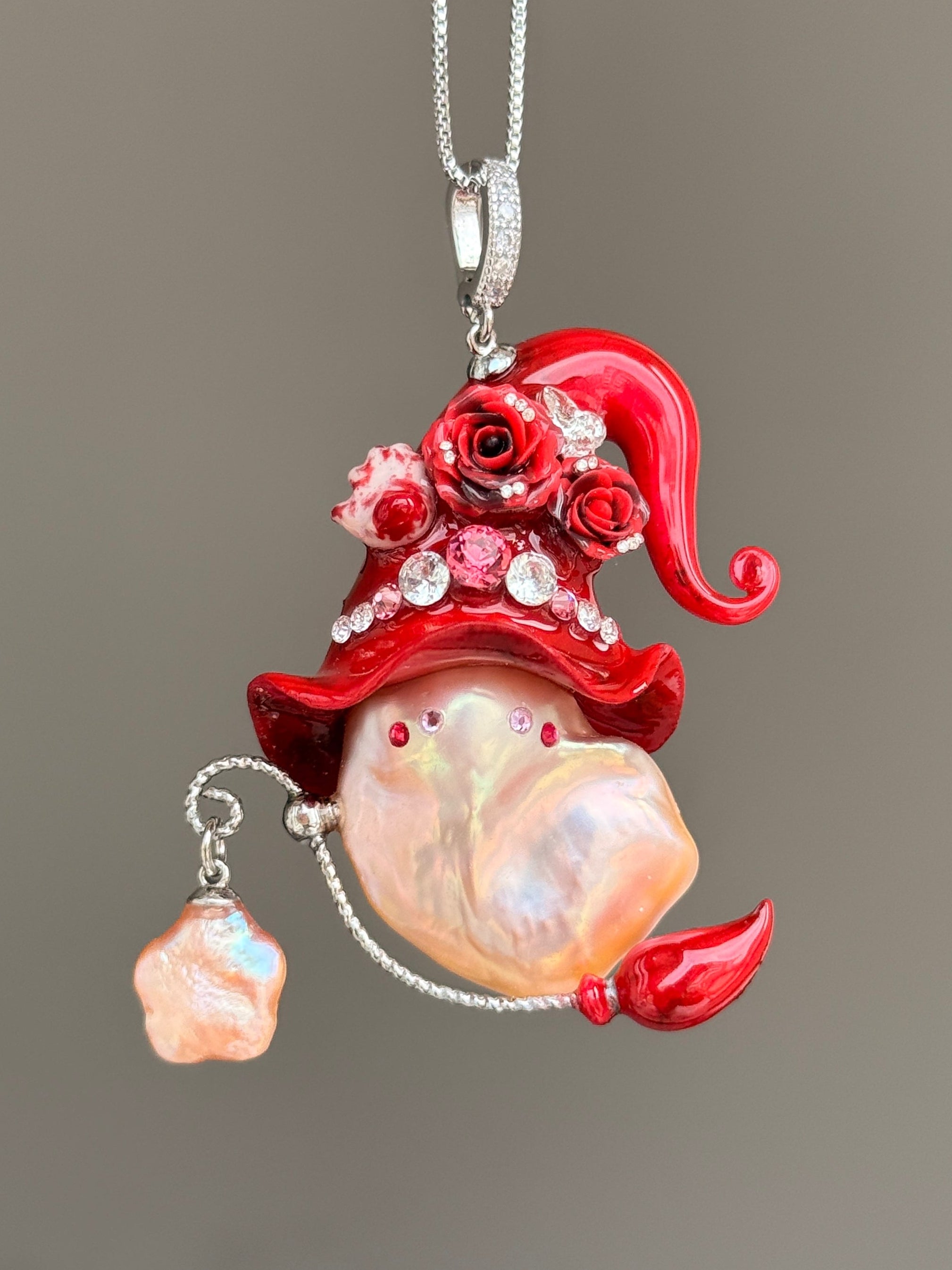 Severed Bloom Witch Baroque Pearl Necklace SKU1134P1550