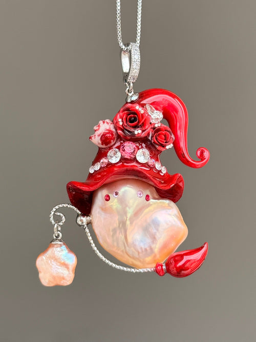 Severed Bloom Witch Baroque Pearl Necklace SKU1134P1550