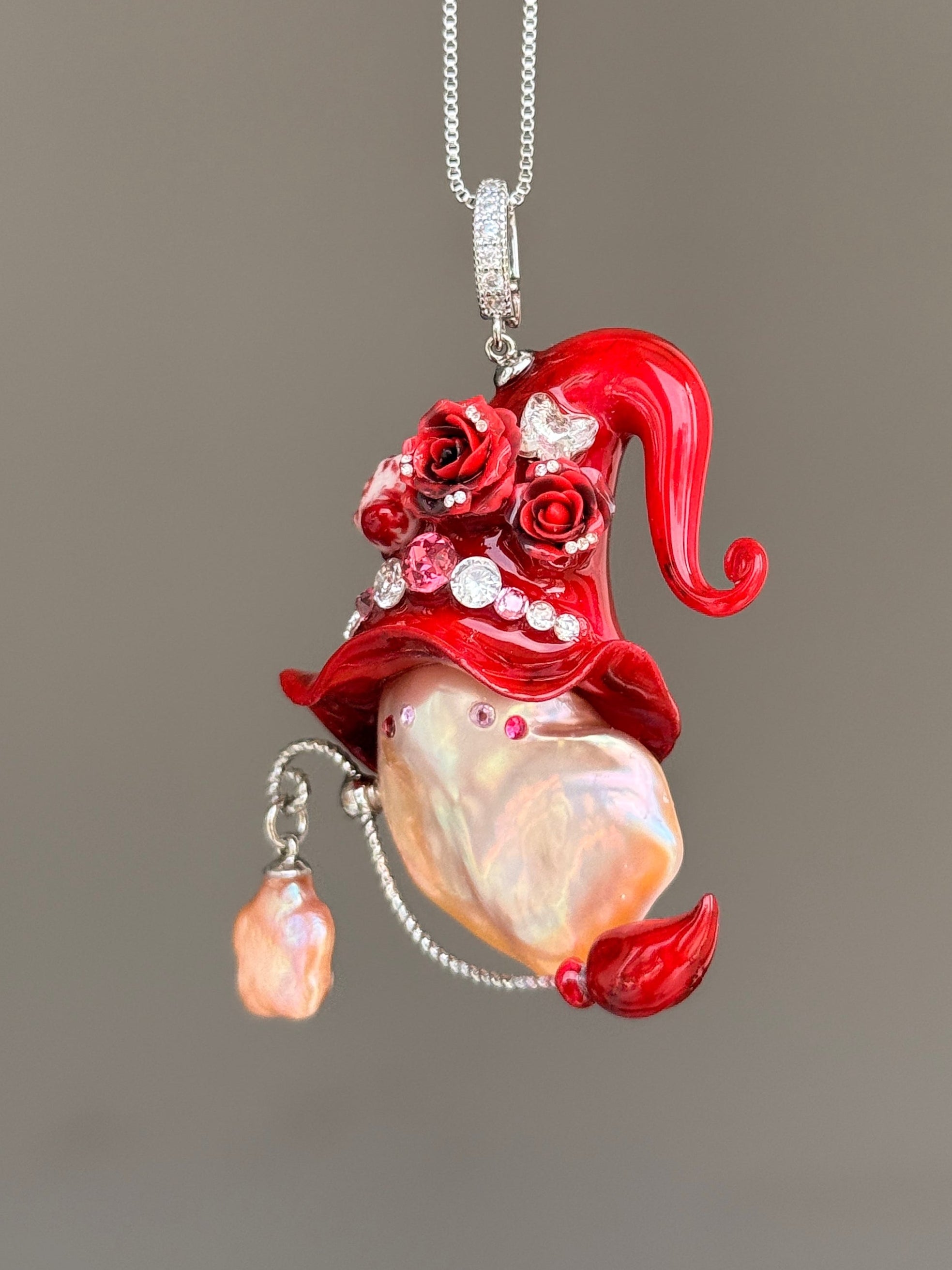 Severed Bloom Witch Baroque Pearl Necklace SKU1134P1550
