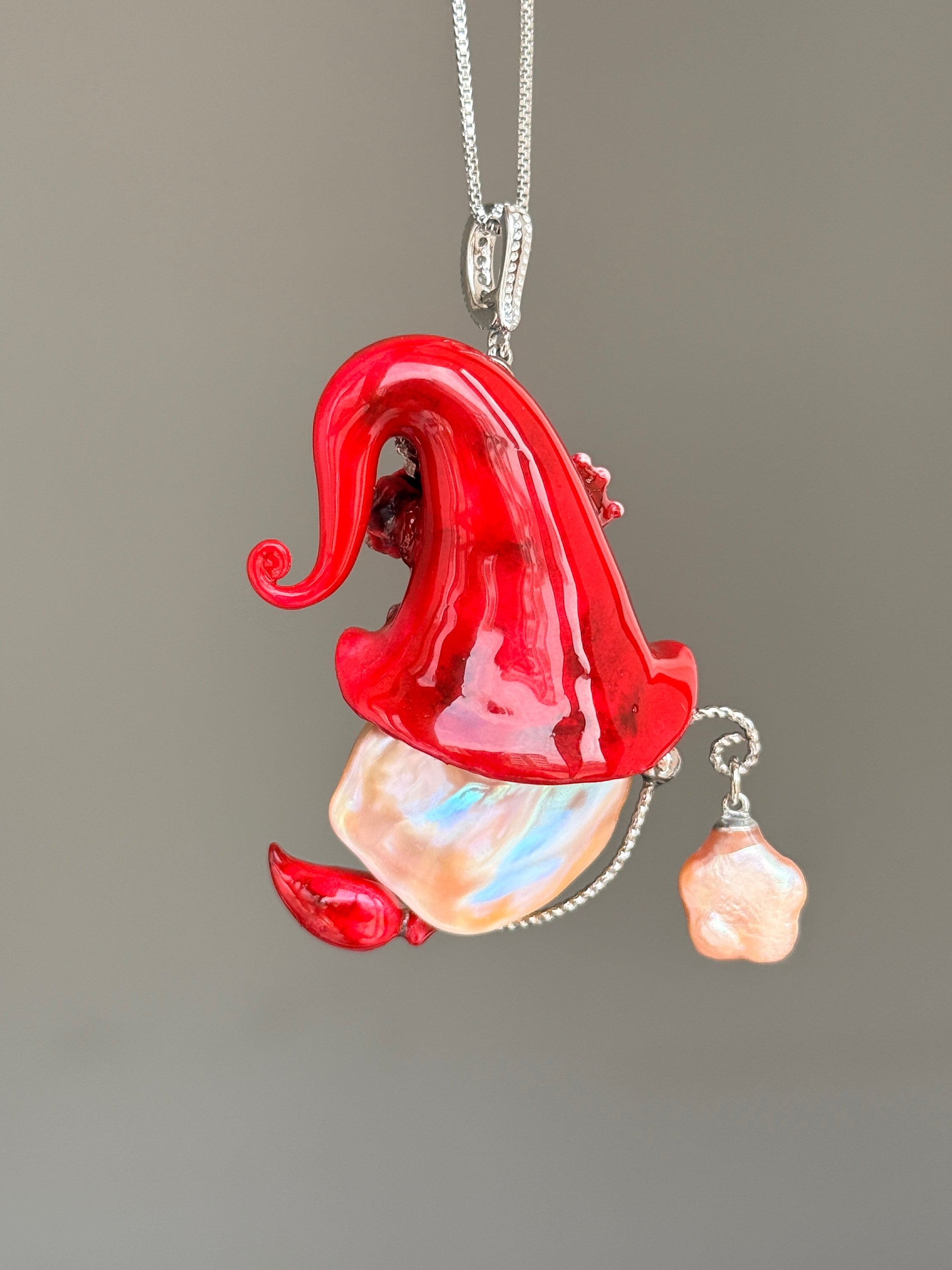 Severed Bloom Witch Baroque Pearl Necklace SKU1134P1550