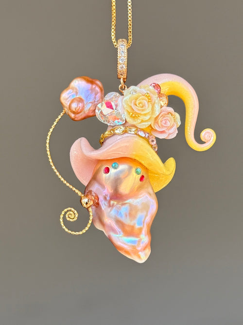 Sorbet Glow Sprite Baroque Pearl Necklace SKU1130P1501