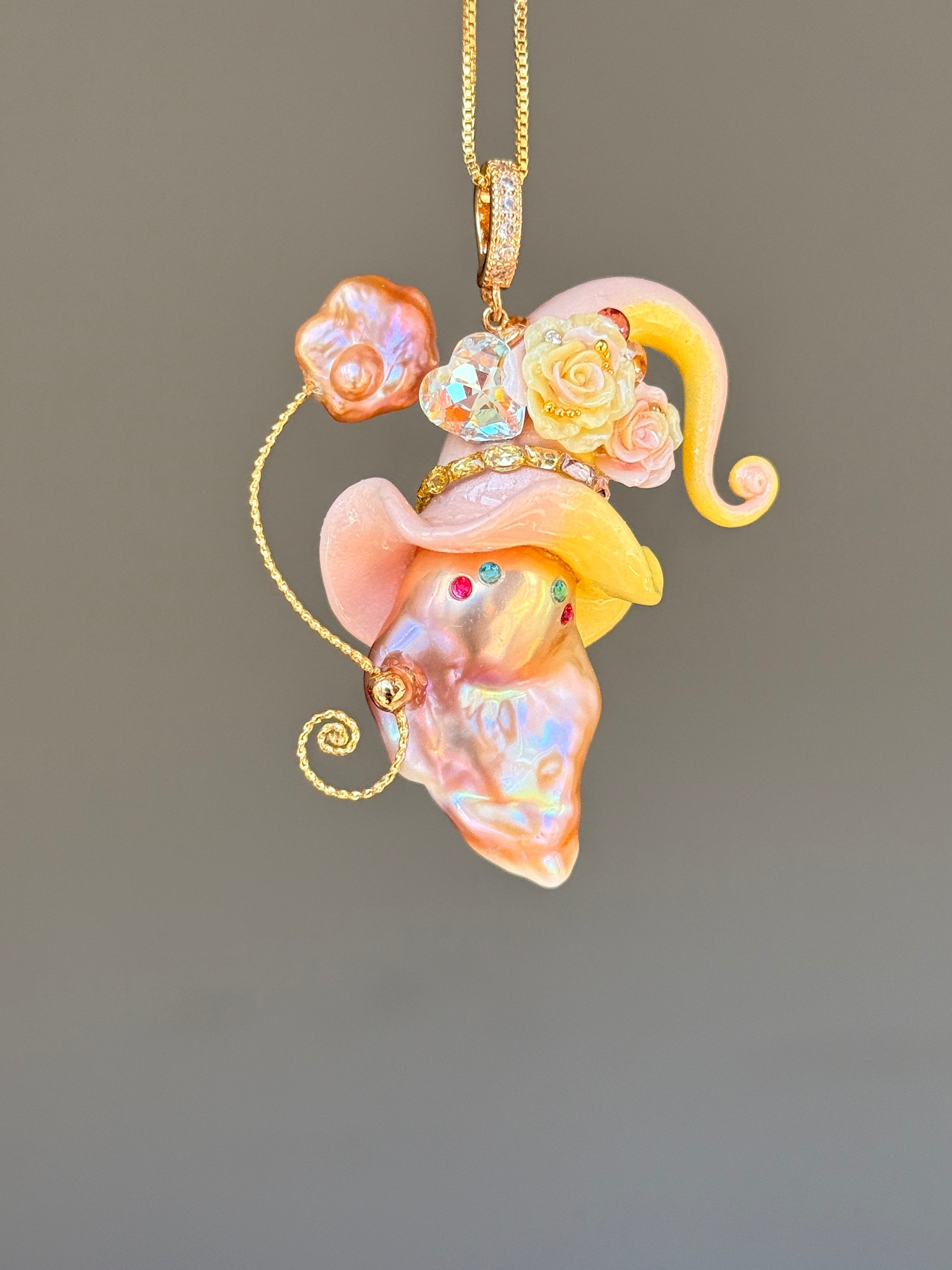 Sorbet Glow Sprite Baroque Pearl Necklace SKU1130P1501