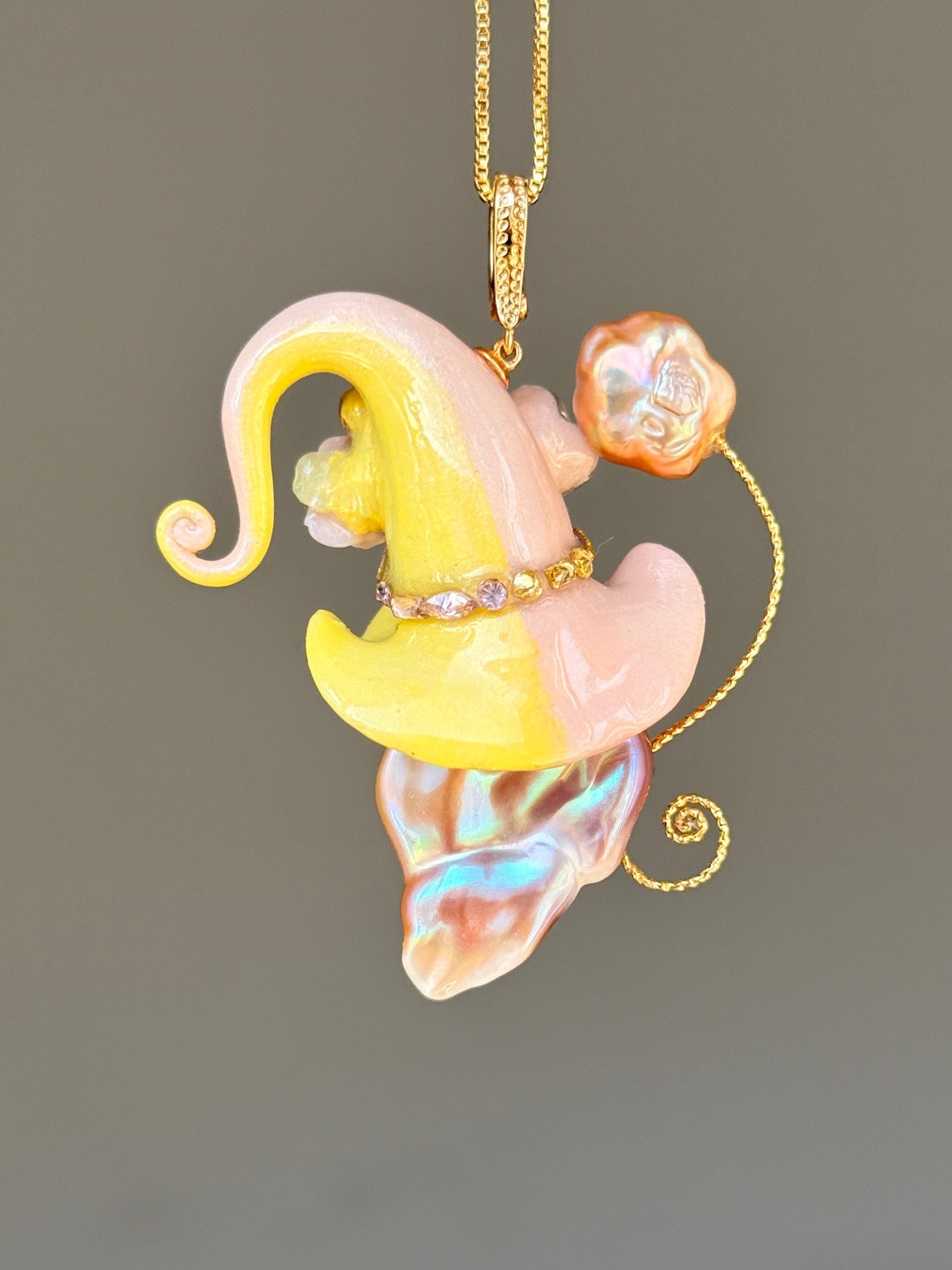 Sorbet Glow Sprite Baroque Pearl Necklace SKU1130P1501